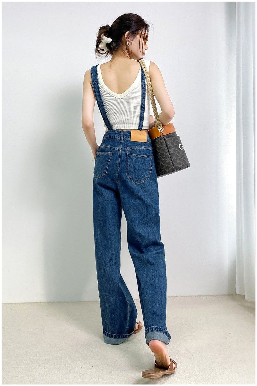 DenimCharm™ – Utility Strap Suspender Jeans - enhanced image 2