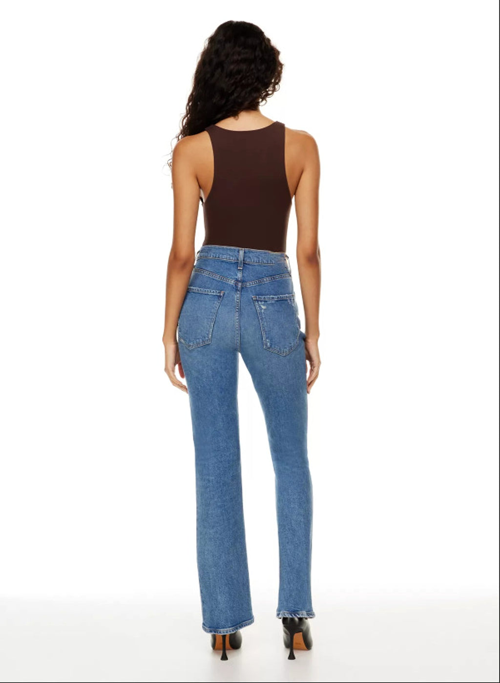 Women's New Fashion Jeans High Waist Ripped Slimming Straight-leg Pants - enhanced image 2