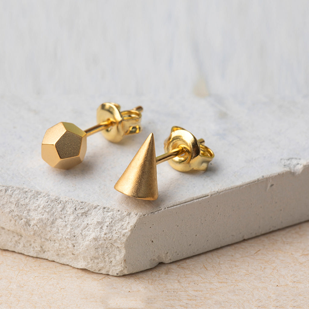 Women's Simple Minimalist Sketch Geometric Earrings - enhanced image 2