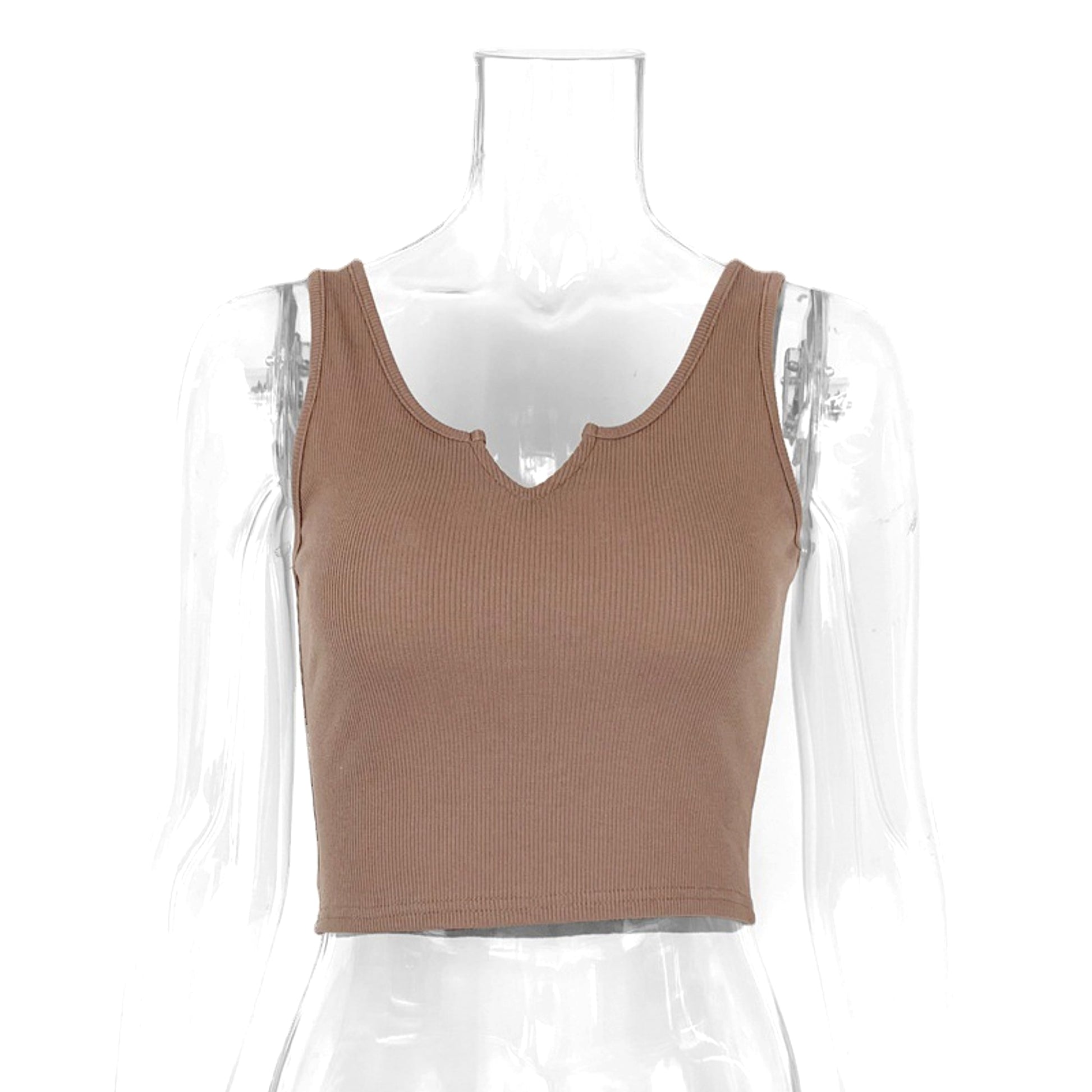 Women's Slim Fit Midriff-baring Camisole (Tank-top & T-Shirt) - enhanced image 2