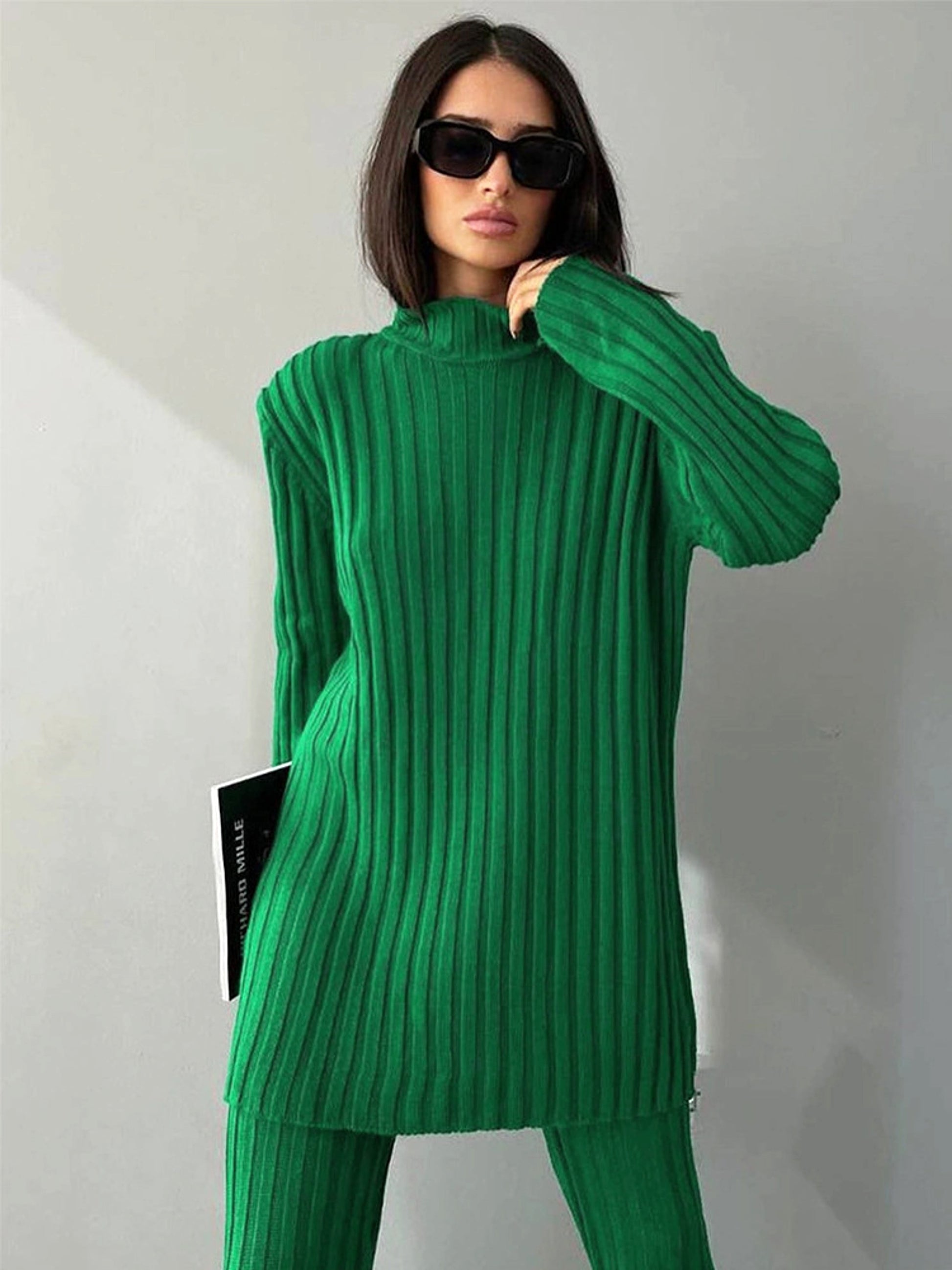 Women's Knitwear Pants Woolen (Tracksuit) - enhanced image 2