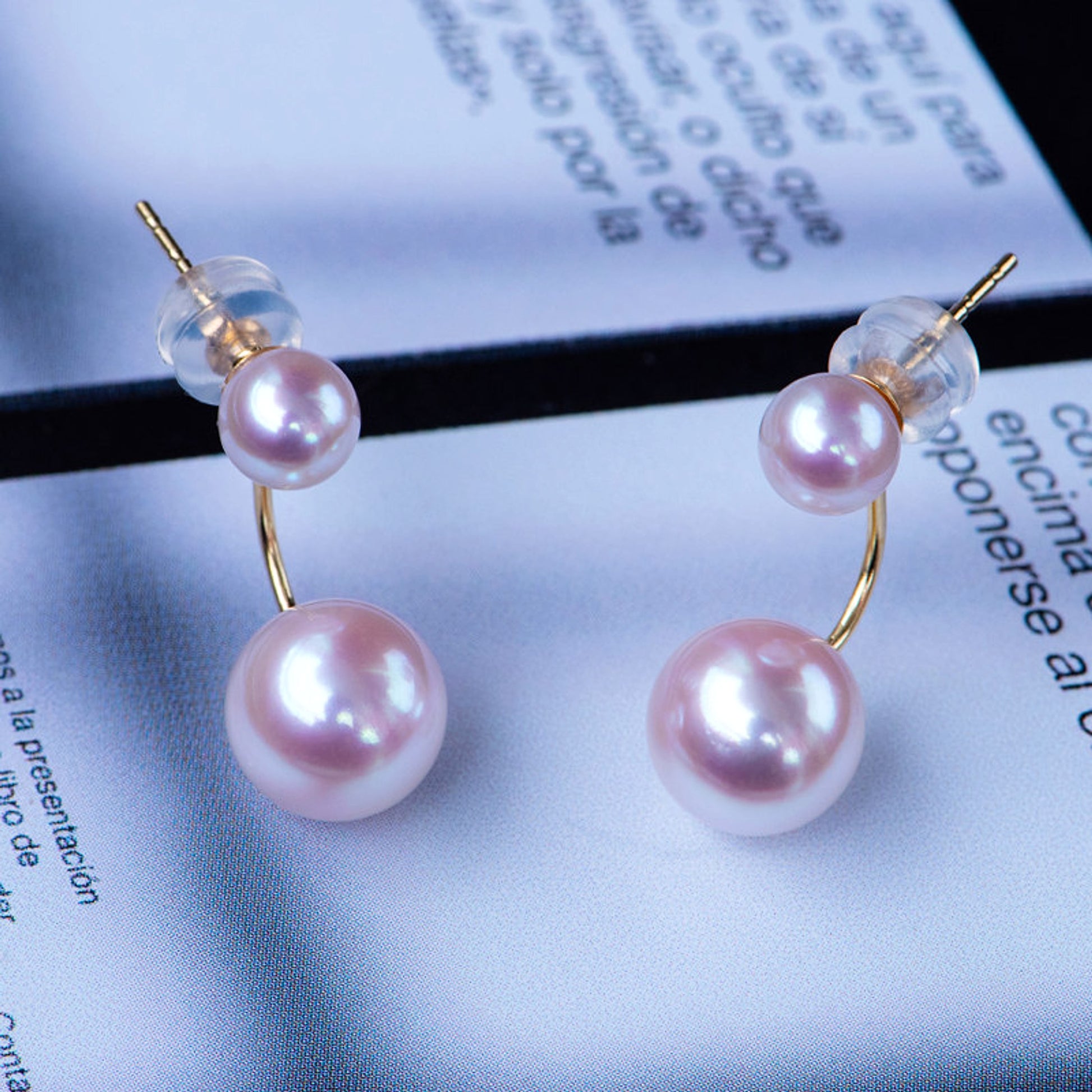 LuxeJewels™ – TianGong Prestige Pearl Stud Earrings - enhanced image 2