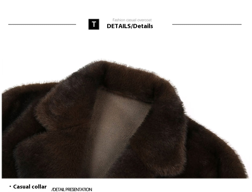Xuelan Mink Fur Warm Coat On Both Sides Jacket Ment - enhanced image 2