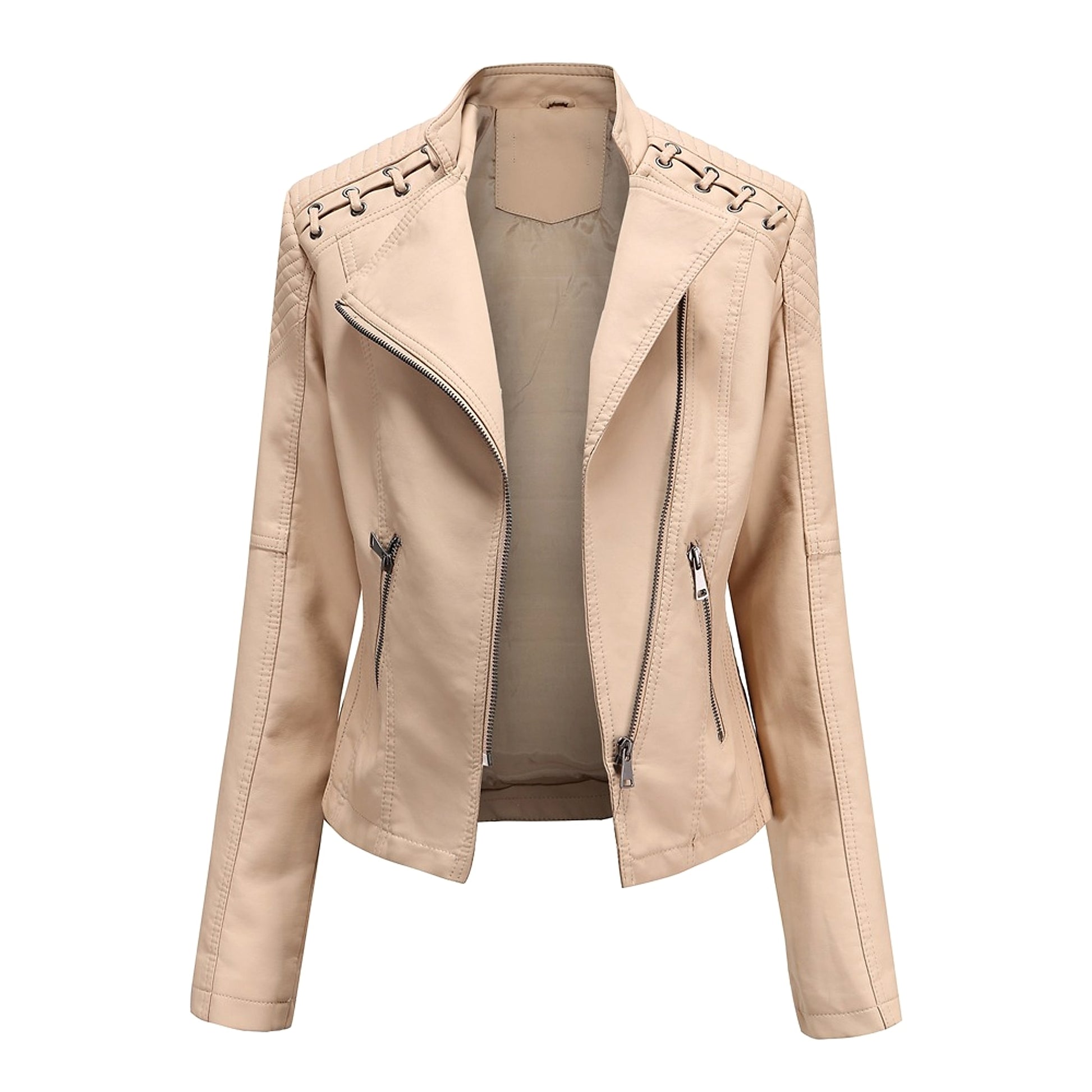 UrbanMuse™ – Faux Leather Chic Rider Jacket - enhanced image 2