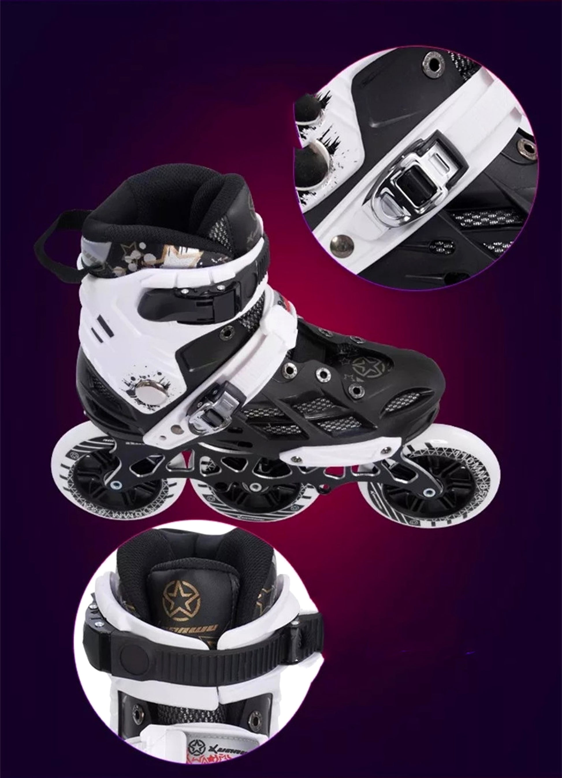 Adult Professional Racing Three Wheel Skates - enhanced image 3