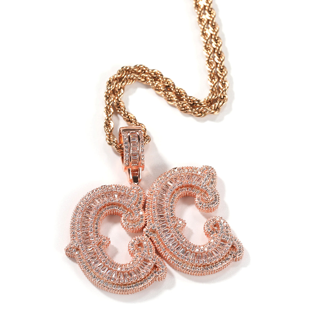 Hip-Hop Iced Out Alphabet Pendant Necklace – Bling Statement Jewelry - enhanced image 3