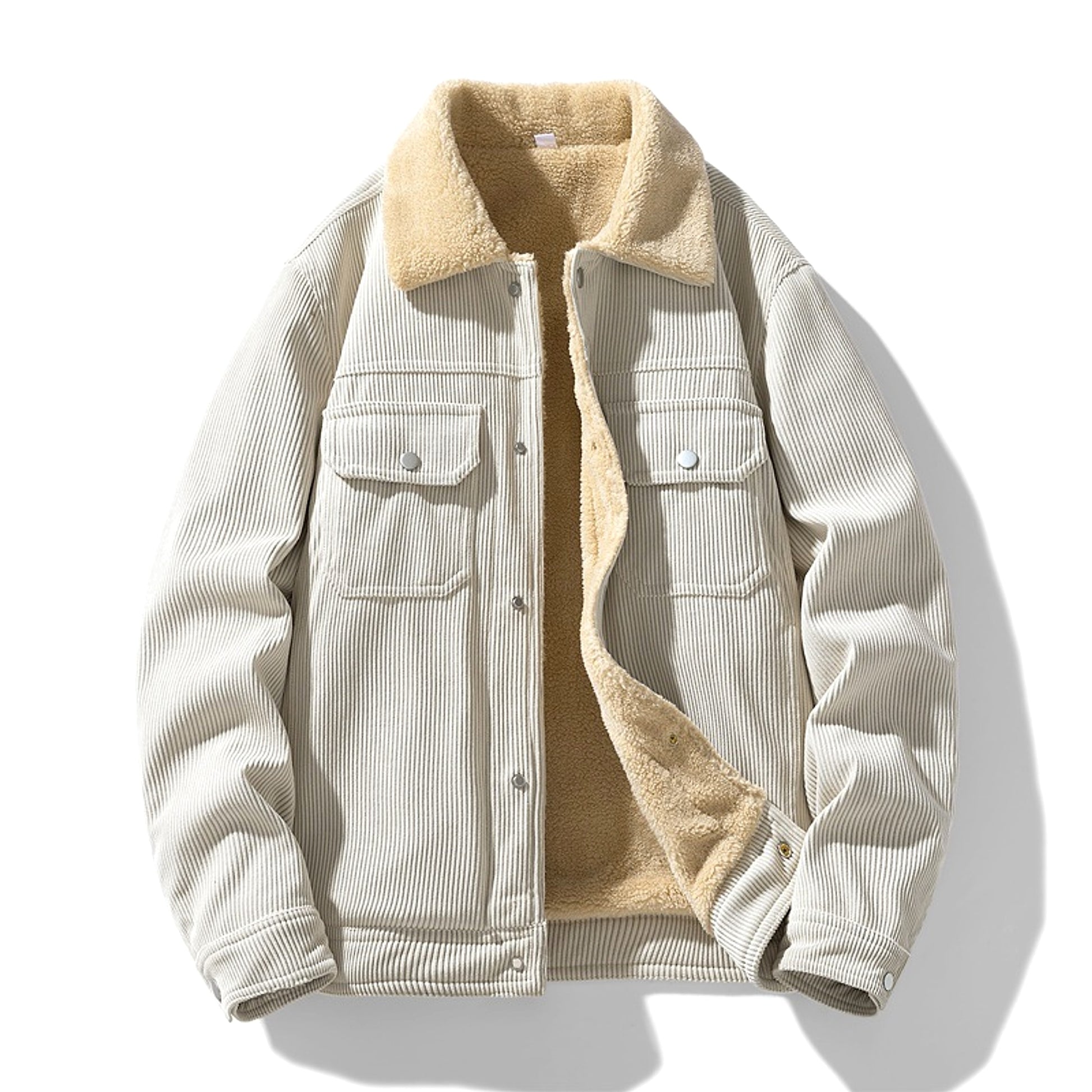 Autumn And Winter New Japanese Style Simple Light Velvet Core Casual Coat Jacket Ment - enhanced image 3