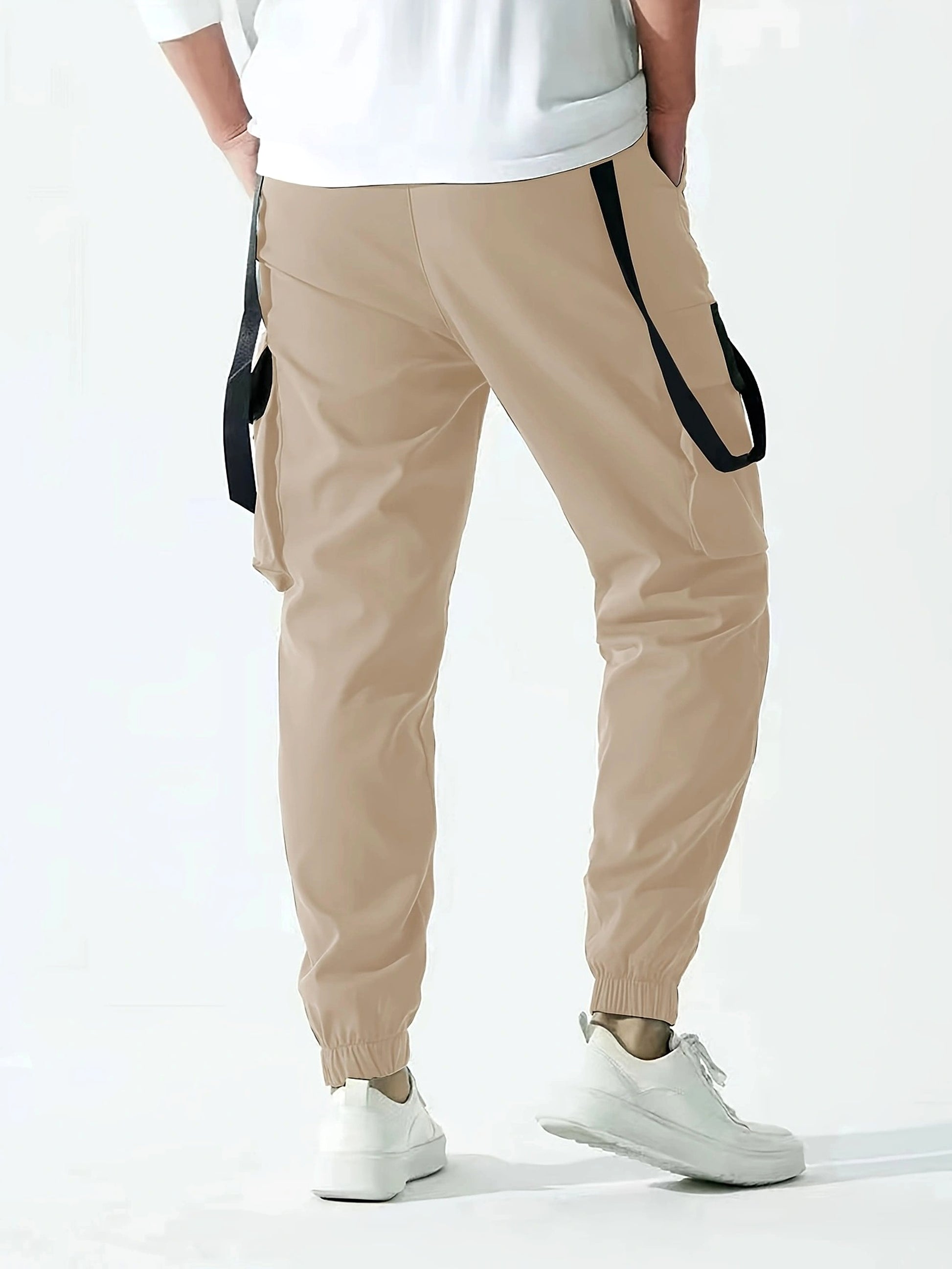 B.1 Ribbon Overalls Drawstring Sports Trousers Pants - enhanced image 3