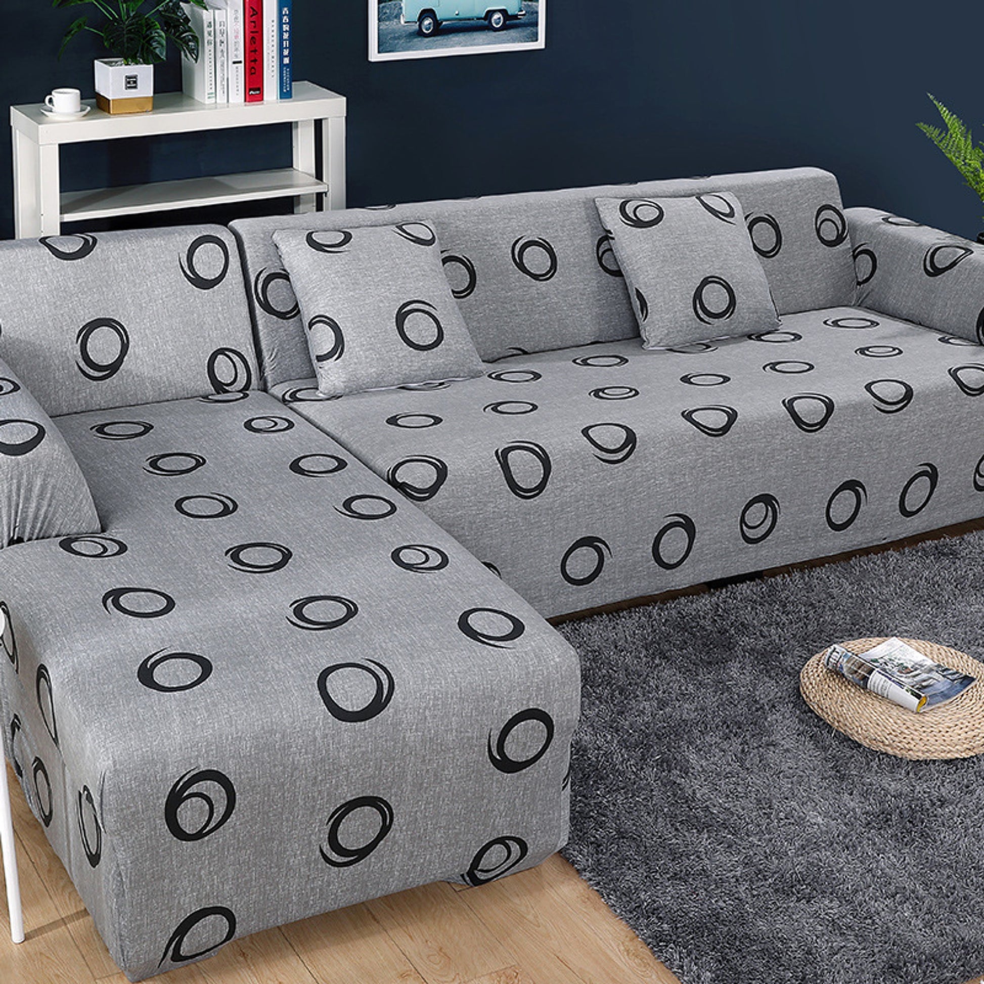 BotaniLuxe™ – Floral Stretch Sofa Cover for Modular/L-Shape Sofas - enhanced image 3