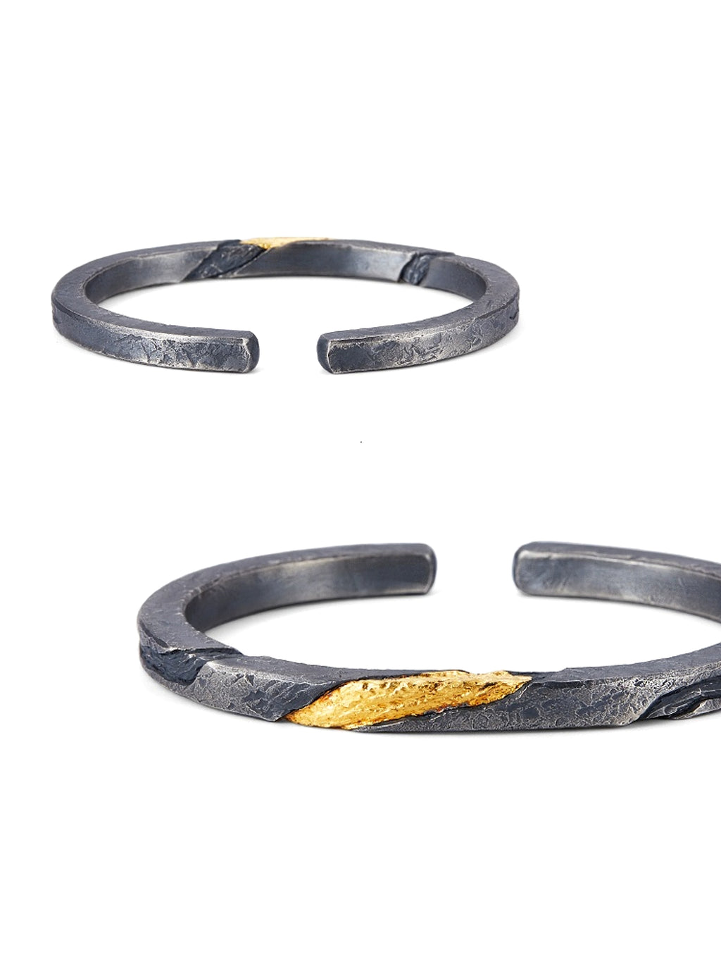 Bracelet Men's Pure Silver Personalized Retro Set In 24K Gold - enhanced image 3
