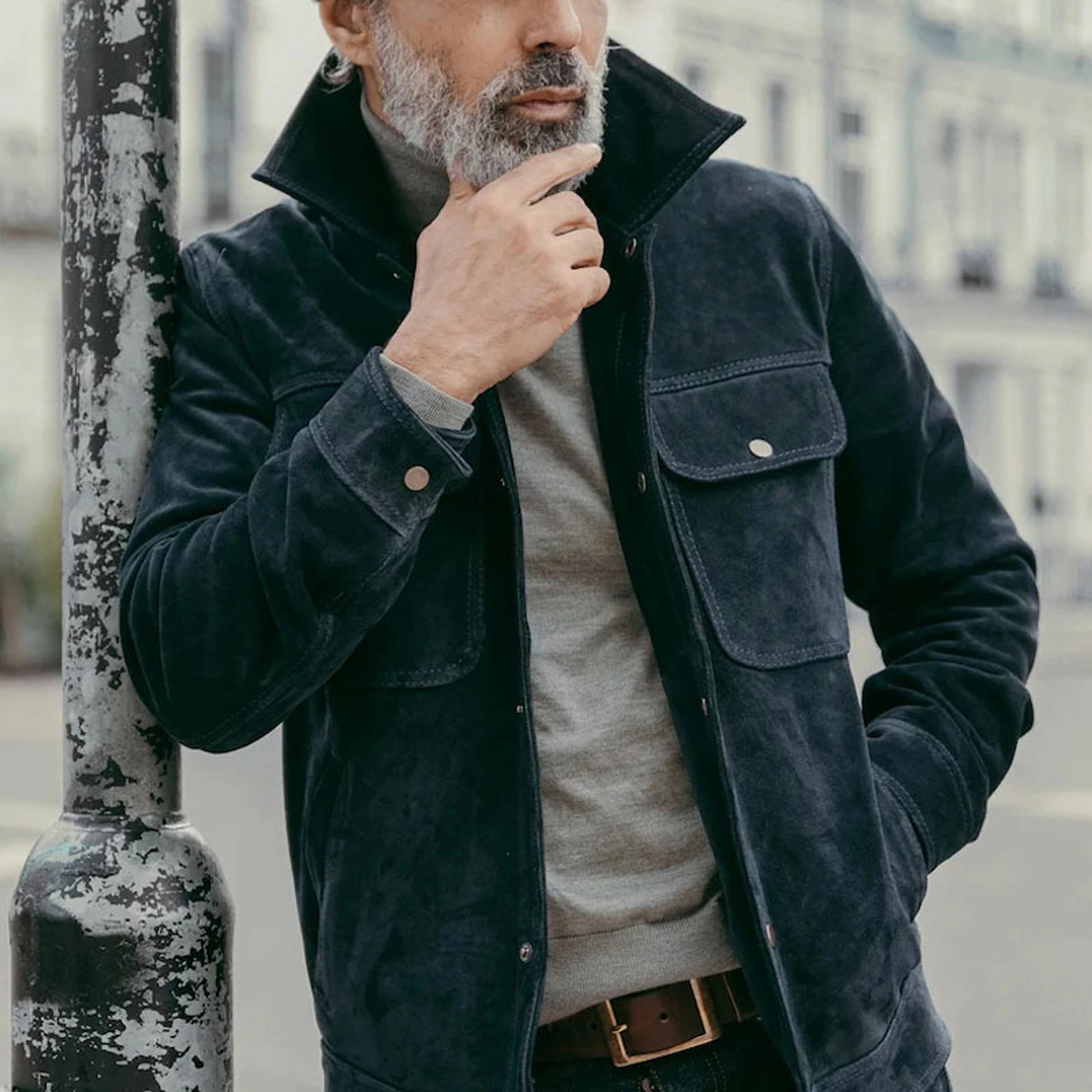 1.A. Casual And Fashionable Solid Color Jacket For Men - enhanced image 3
