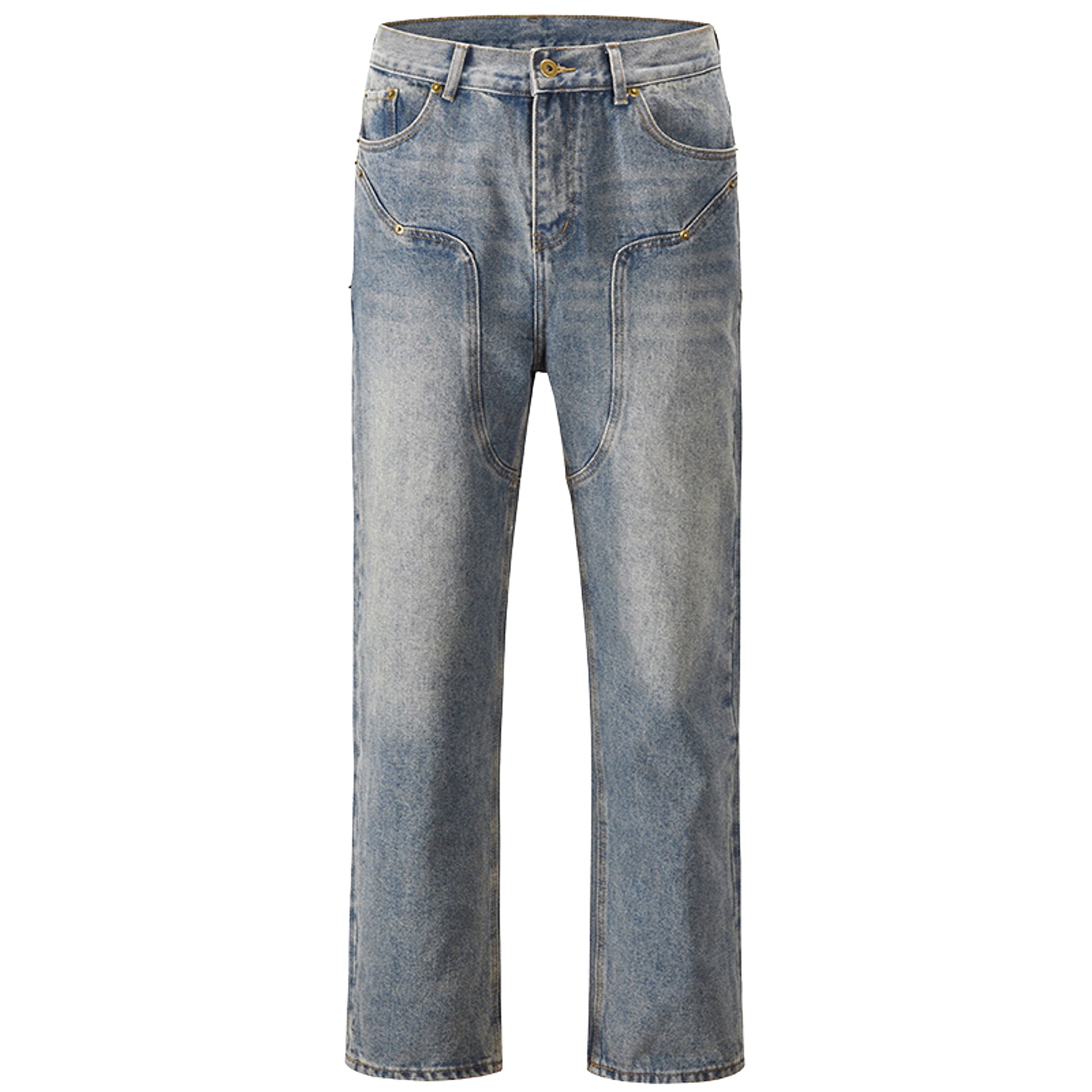 Casual Western Vintage Jeans Men - enhanced image 3
