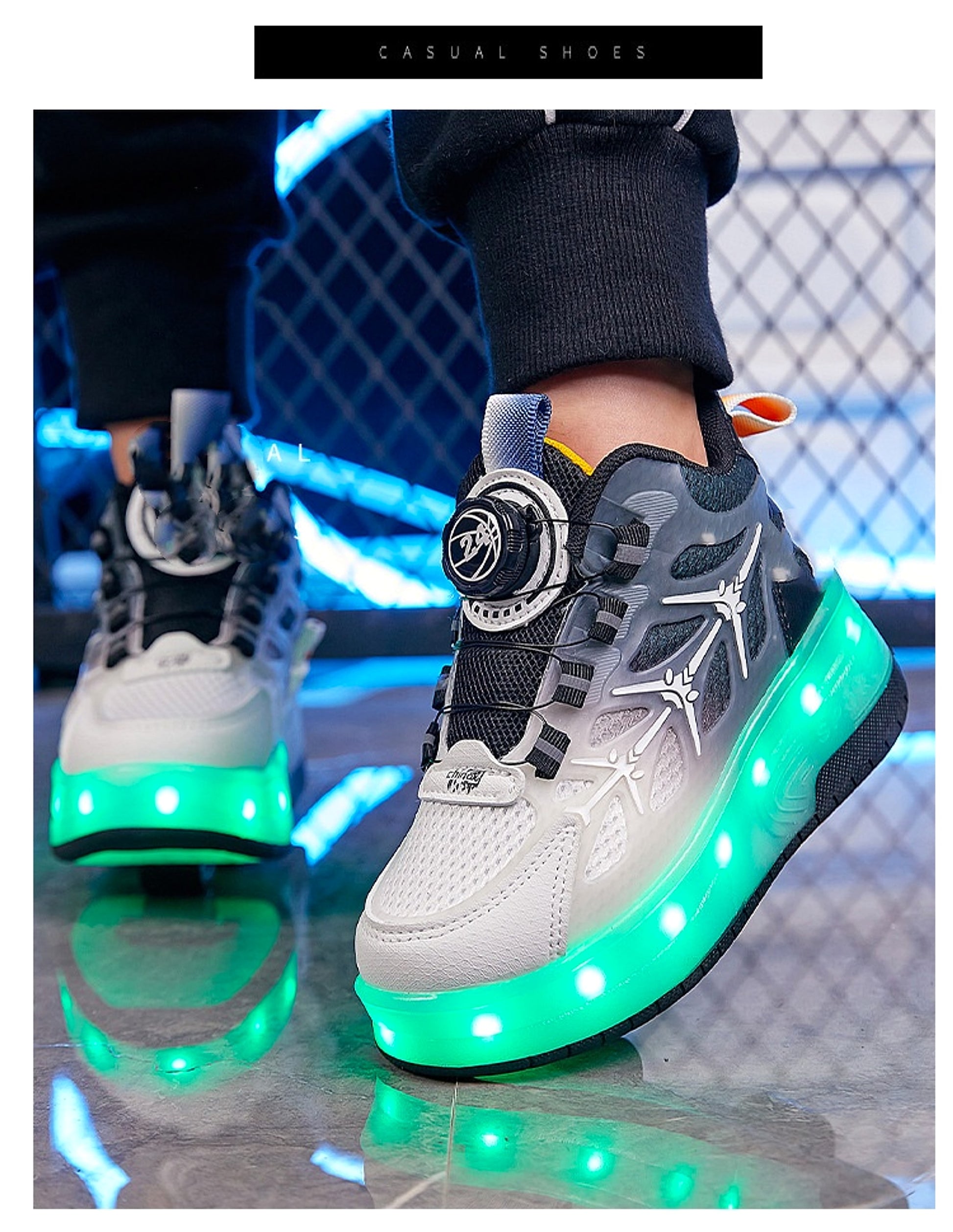 FlashRoll™ – Light-Up Knob Skates for Kids - enhanced image 3