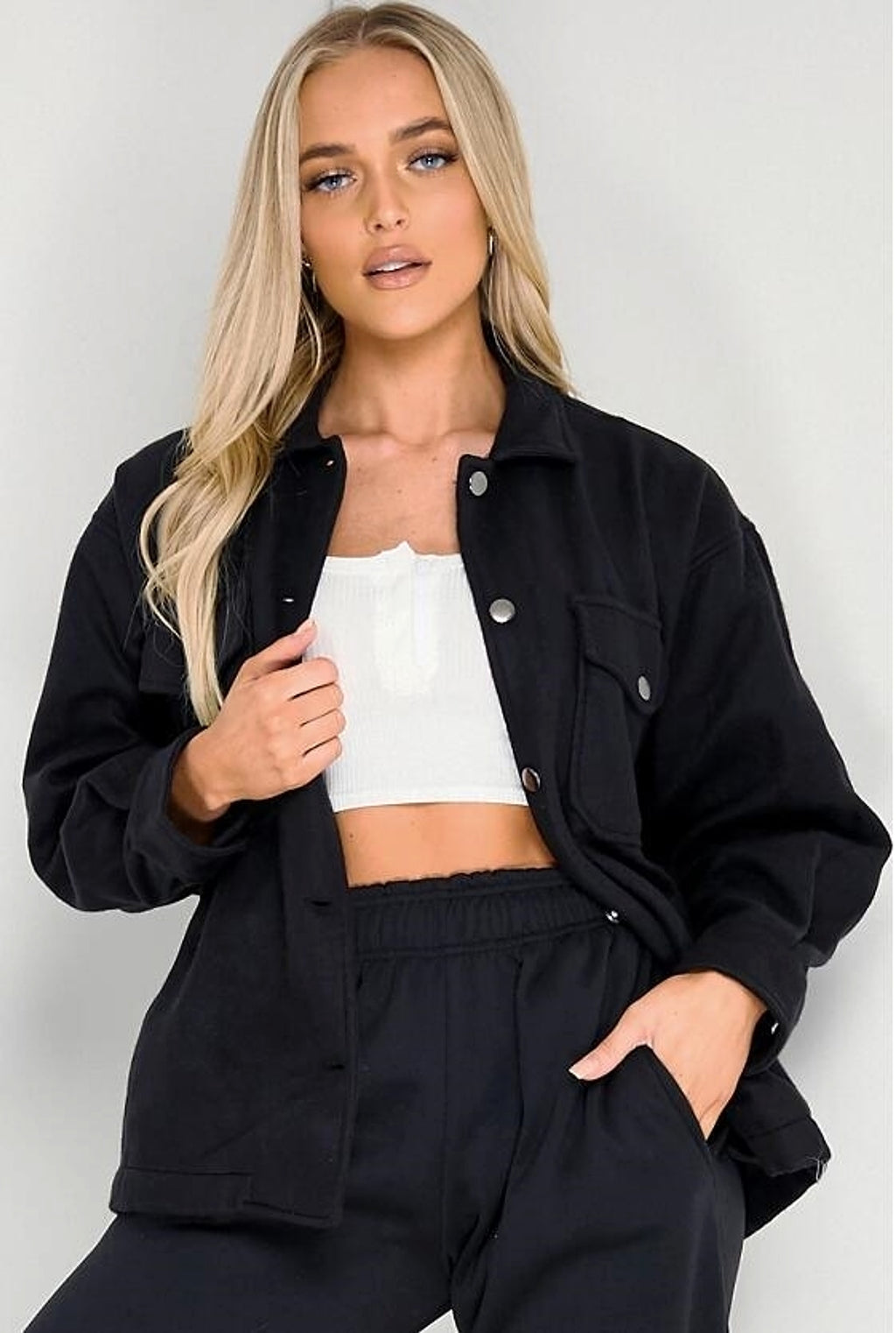 Collar Coat Streetwear Jacket For Women Autumn - enhanced image 3