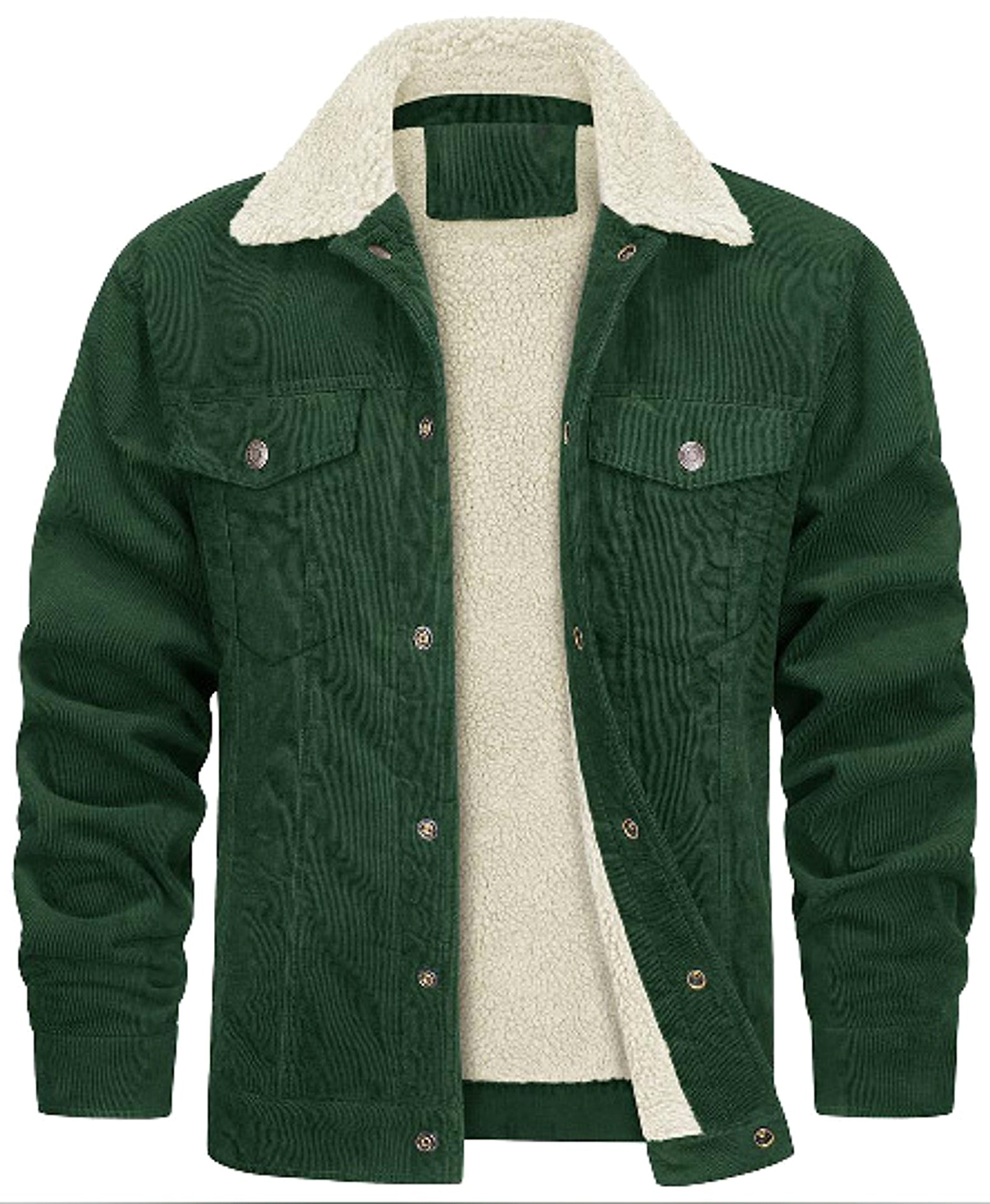 NordWool™ – Corduroy Lapel Plush Jacket for Men - enhanced image 3