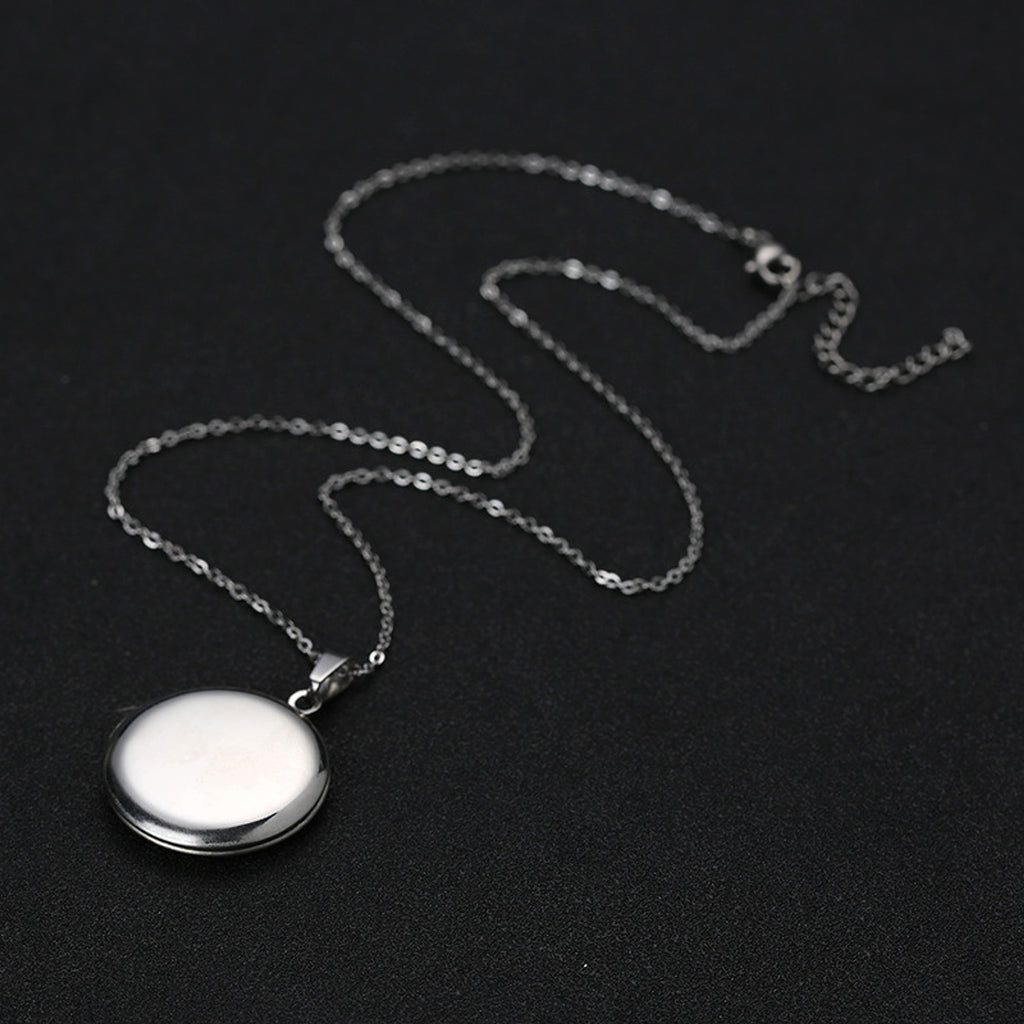 Couple Photo Album Box Stainless Steel Pendant - enhanced image 3
