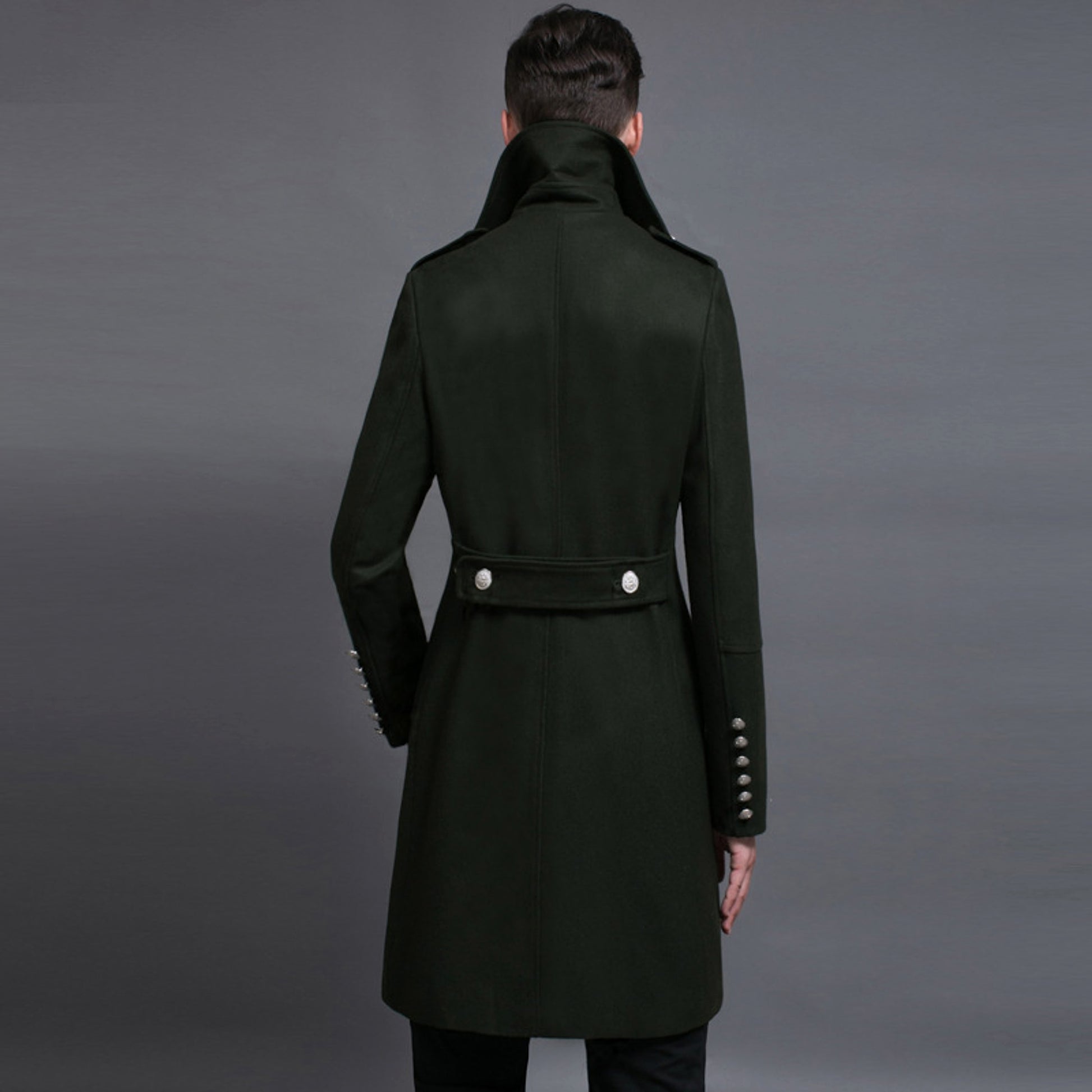 Double-row Retro Woolen Coat Man - enhanced image 3