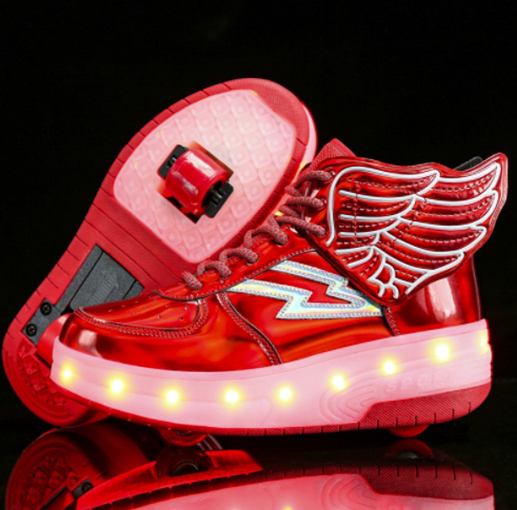 Double Wheel Led Light Shoes Wheel Student Roller Skates - enhanced image 3