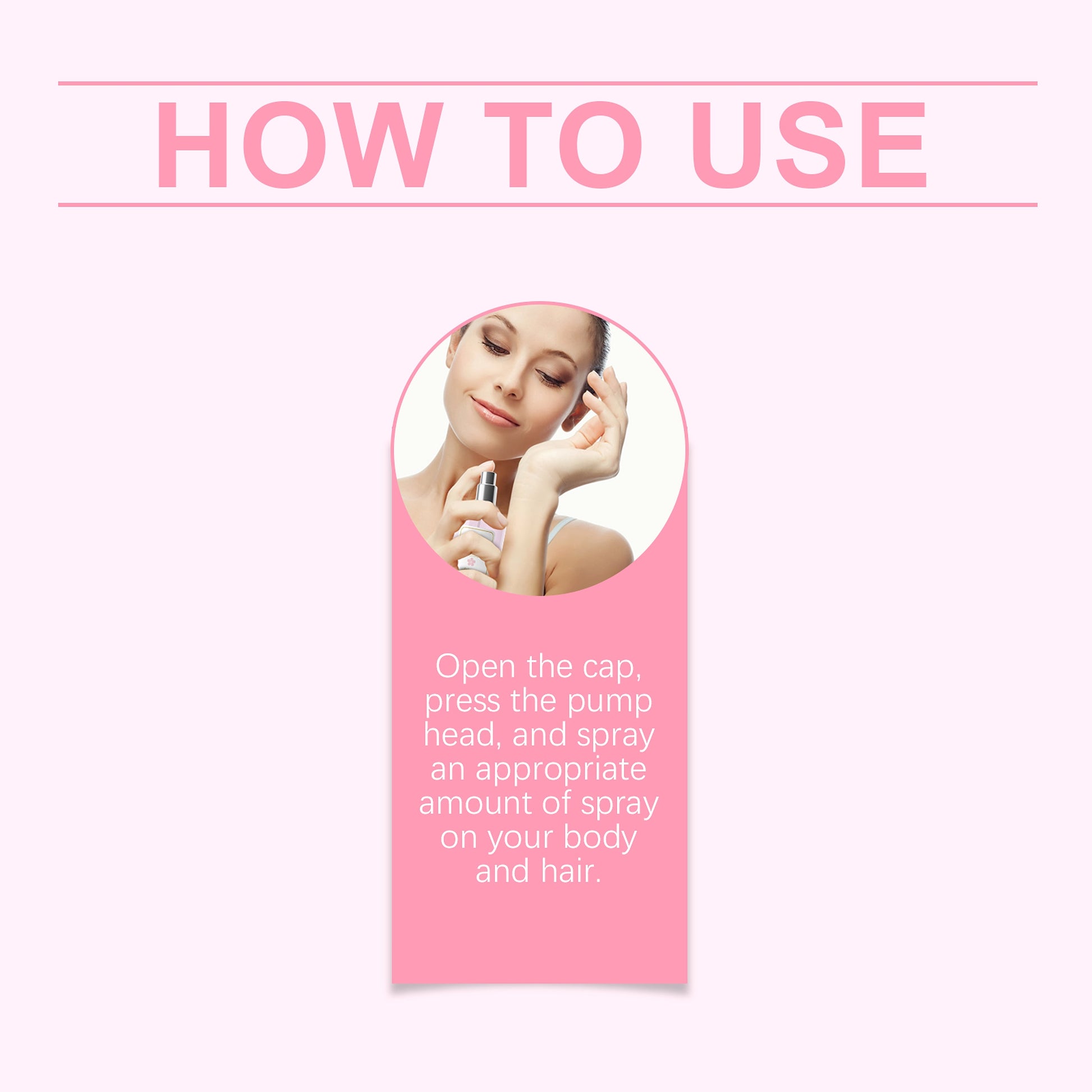 EELHOE Body Hair Perfume Spray Body Skin Hair Long-Lasting Fragrance Spray - enhanced image 3