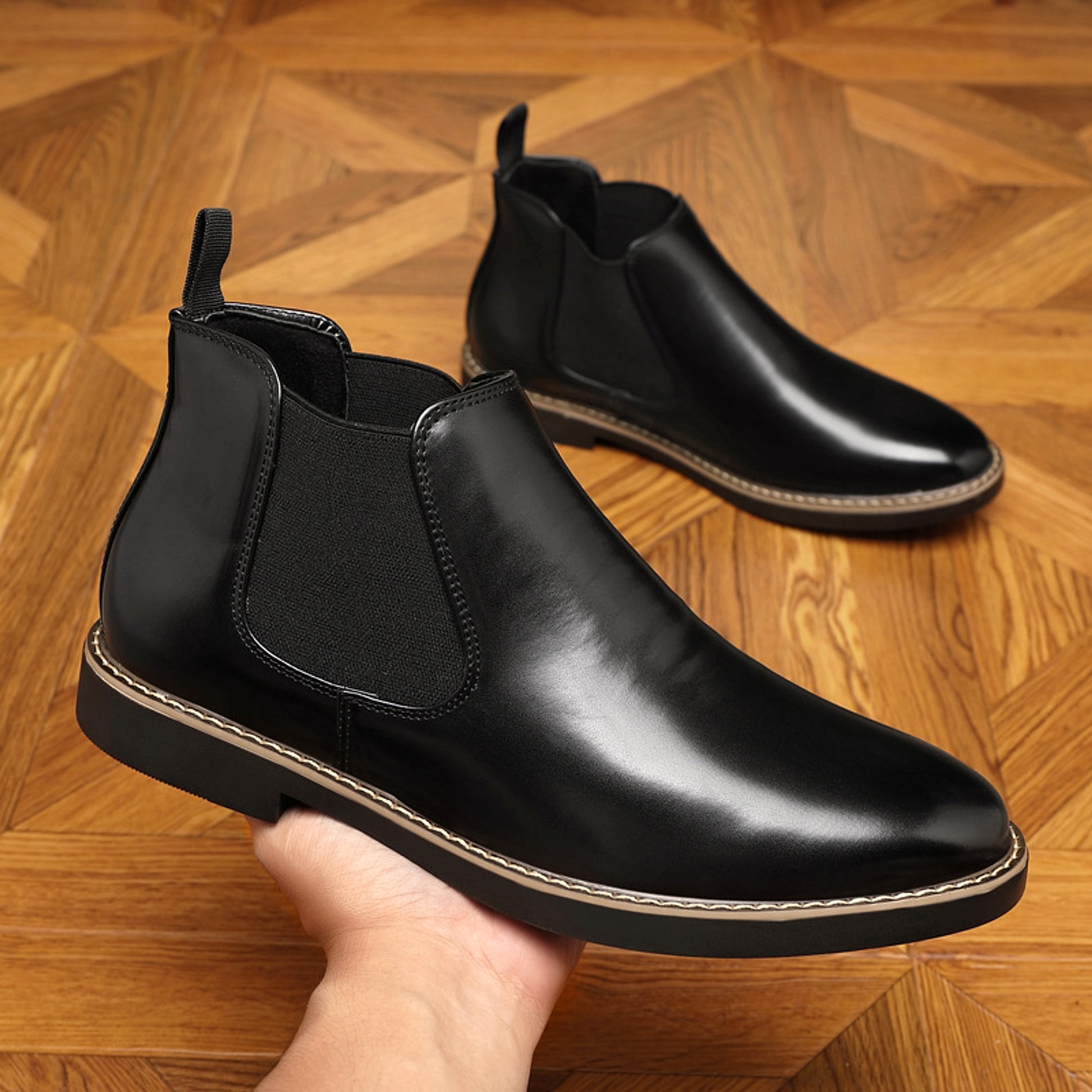 Eleganz™ – Classic Pointed-Toe Formal Boots for Men (Global Shipping) - enhanced image 3