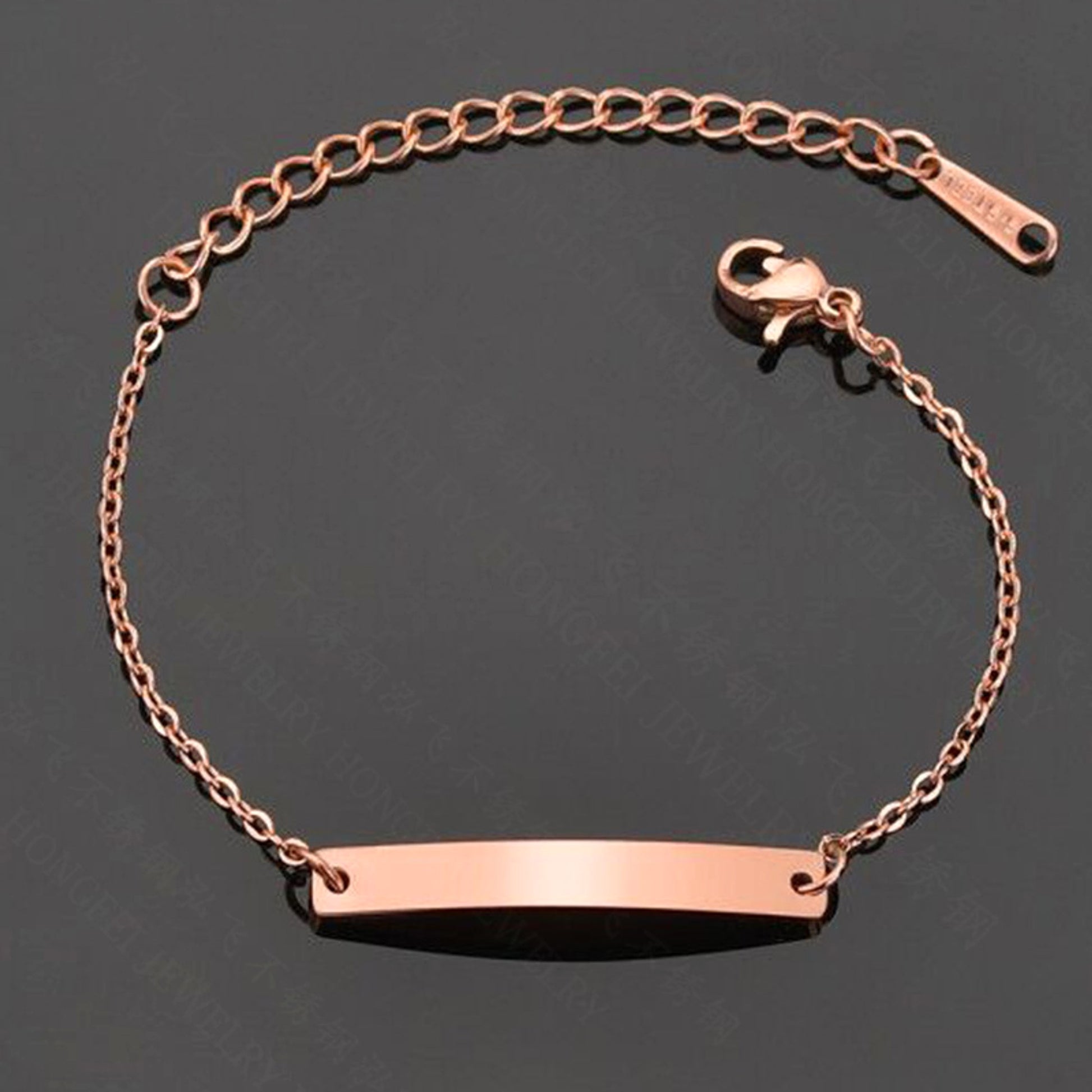 English Name Bracelet Personalized Titanium Steel Handwear - enhanced image 3