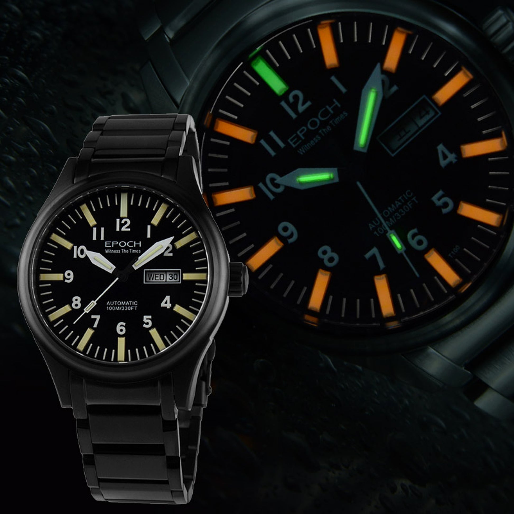 EPOCH - Men's Watch Rainbow Light Tube Automatic Mechanical Waterproof - enhanced image 3
