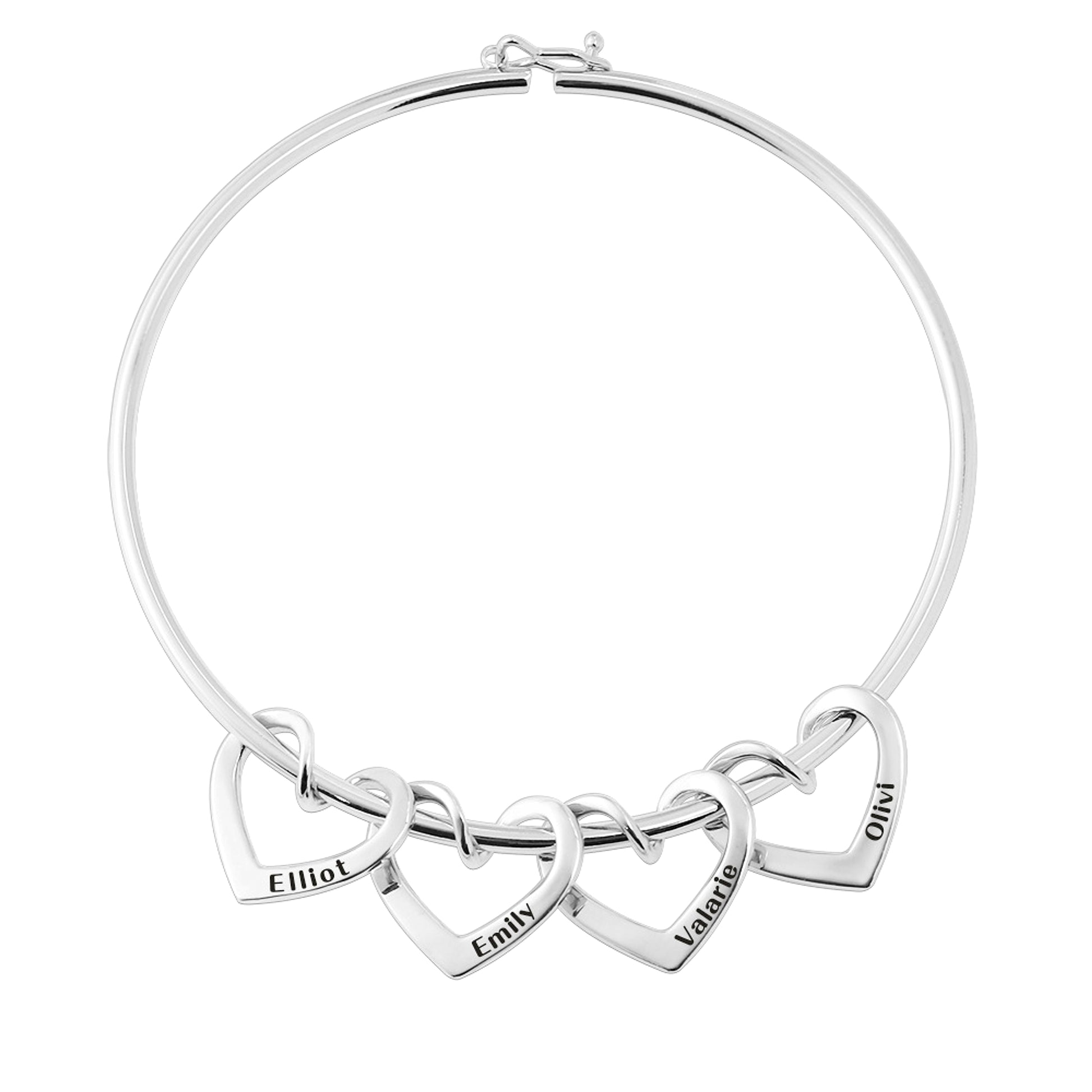 Personalized Family Heart Bracelet – A Symbol of Love & Connection - enhanced image 3