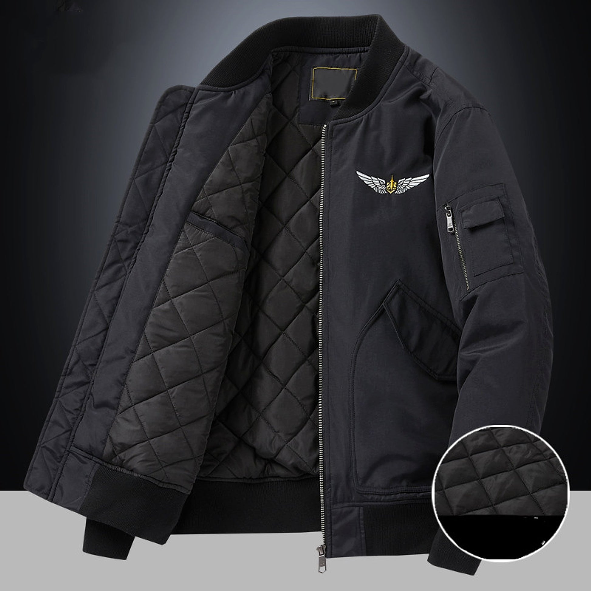 Fashion Casual Brushed Jacket Men - enhanced image 3