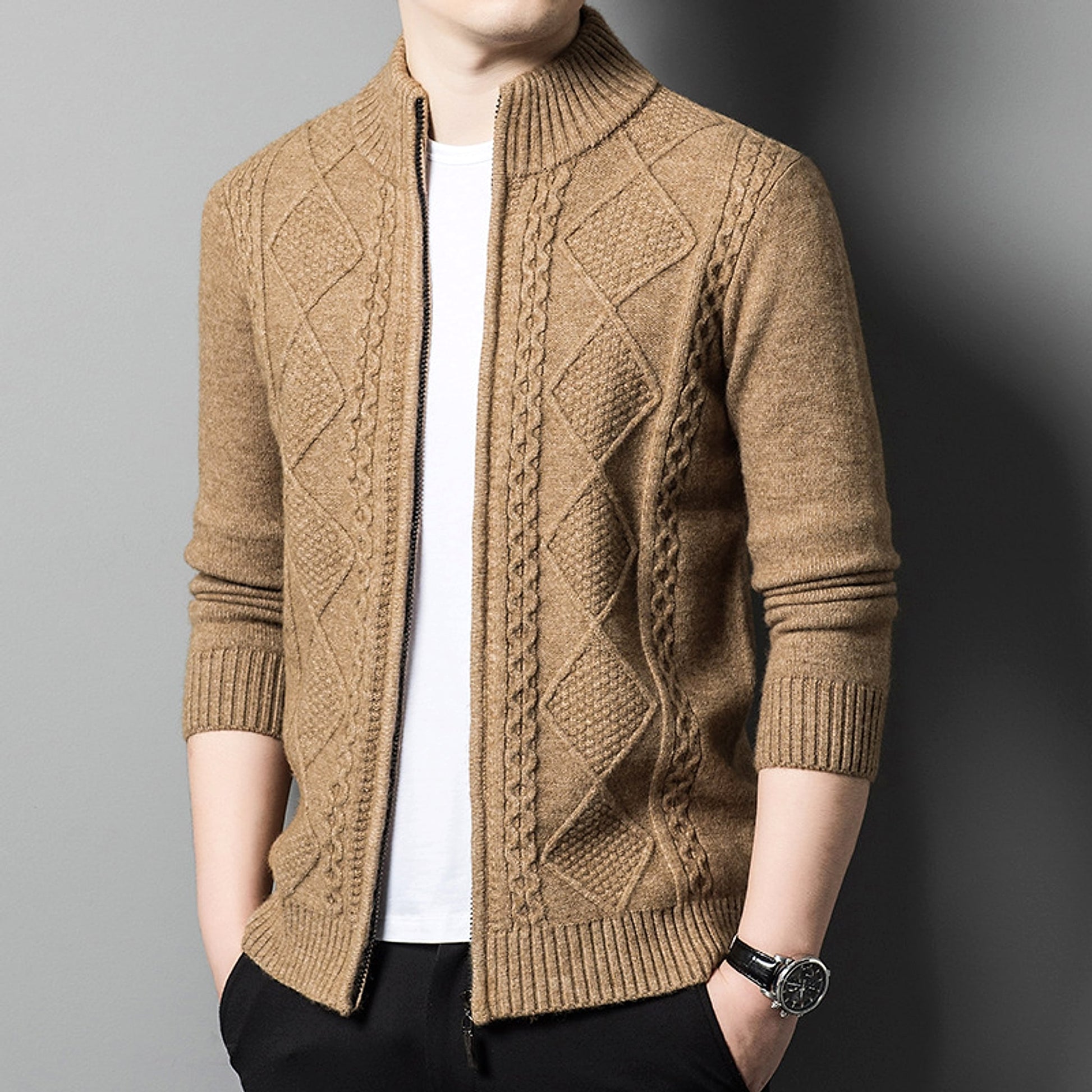 NordZip™ – Half-Turtleneck Zipper Jacket for Men - enhanced image 3