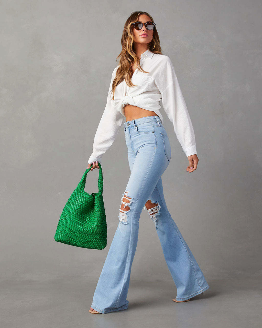 Fashion Temperament Wide-leg Jeans Women - enhanced image 3