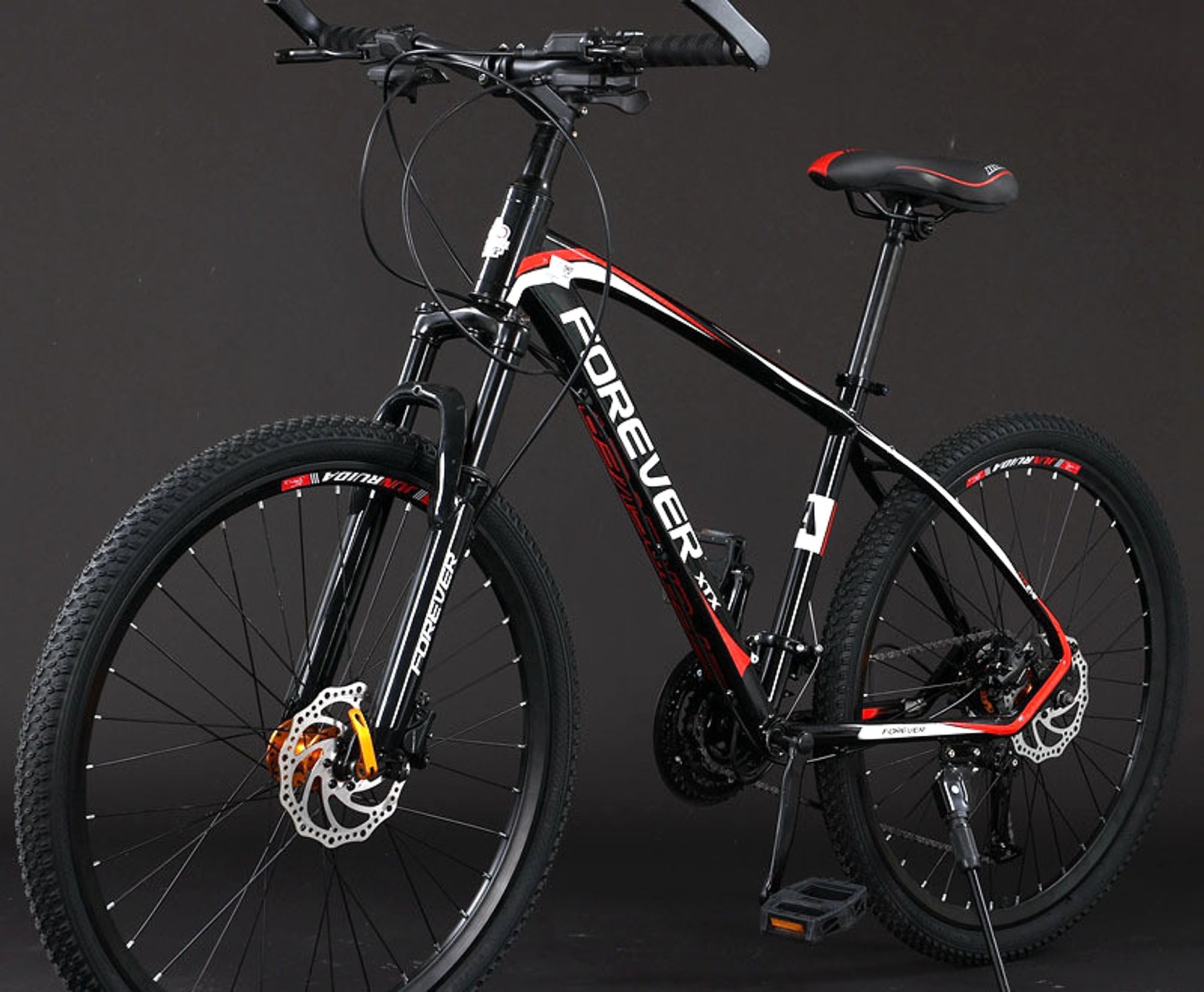 Forever™ AllTrack Pro – 26"–27.5" Aluminum MTB (Oil-Pressure Disc, Double Shock, 24–36 Speed) - enhanced image 3