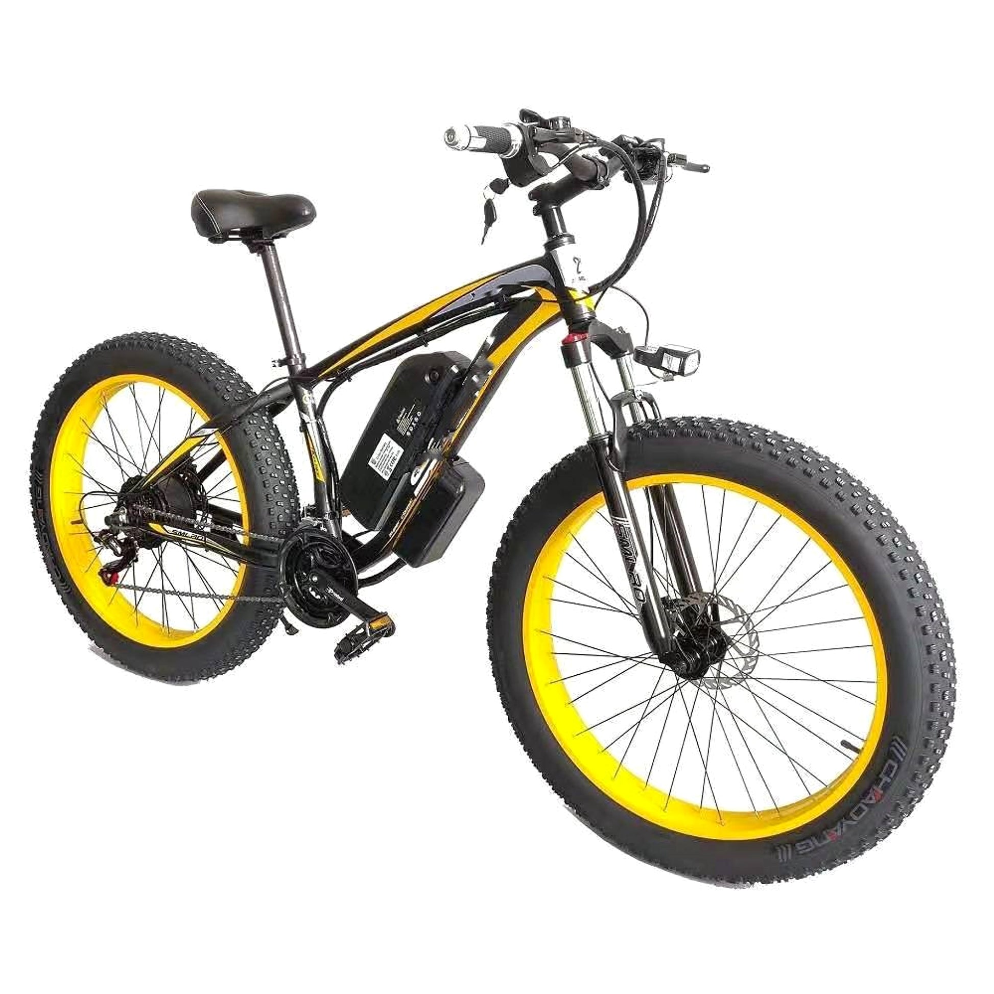 Forever™ E-Glide Snow 26 – Electric Mountain Bike (21-Speed, 350W, Fat Tire) - enhanced image 3