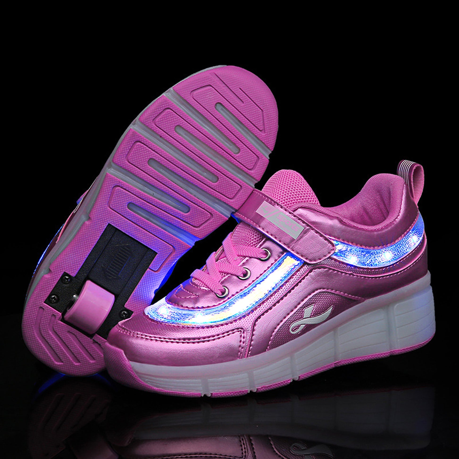 Glowing Skate Roller Sneakers - enhanced image 3