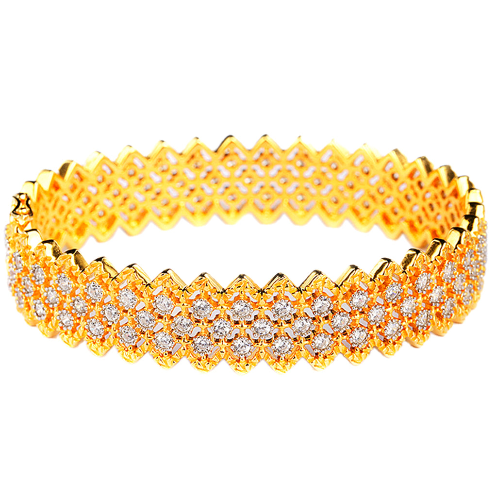 Gold Plated S925 Silver Fine Version Of The Lace Bracelet For Women - enhanced image 3
