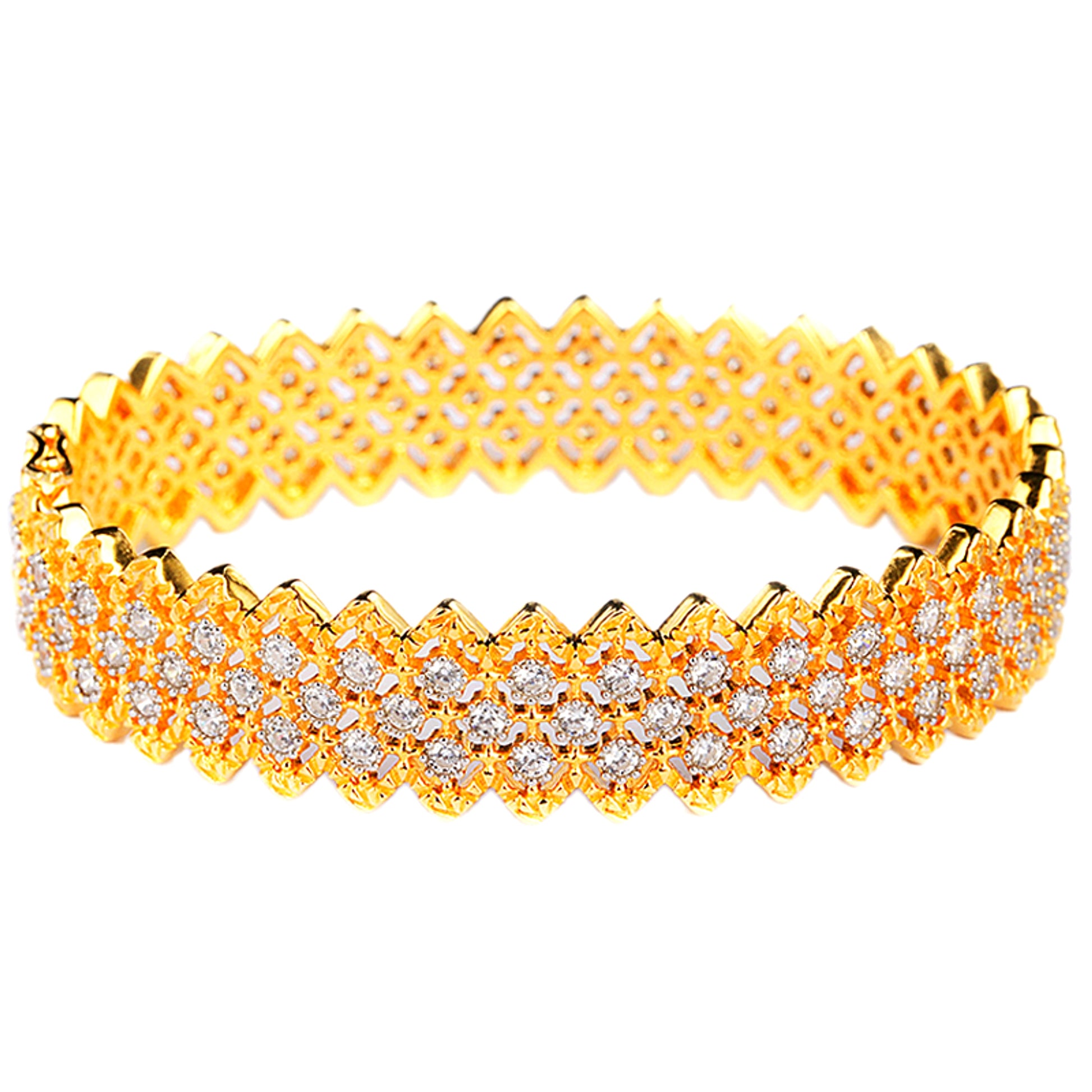 Gold Plated S925 Silver Fine Version Of The Lace Bracelet For Women - enhanced image 3