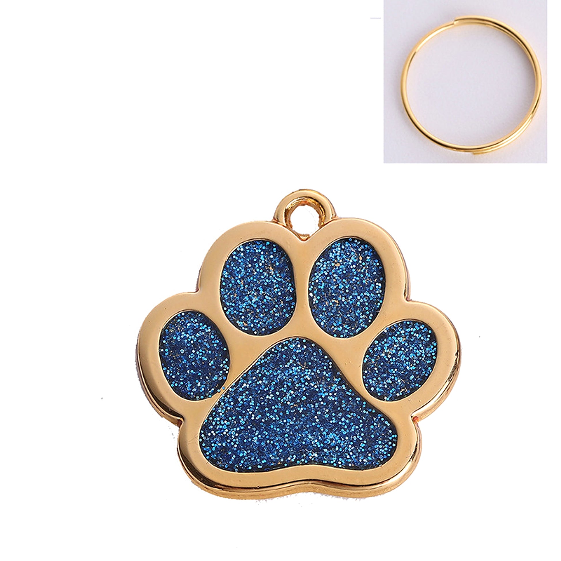 Paw Print Metal Keychain – Stylish & Durable Pet Lover Accessory - enhanced image 3