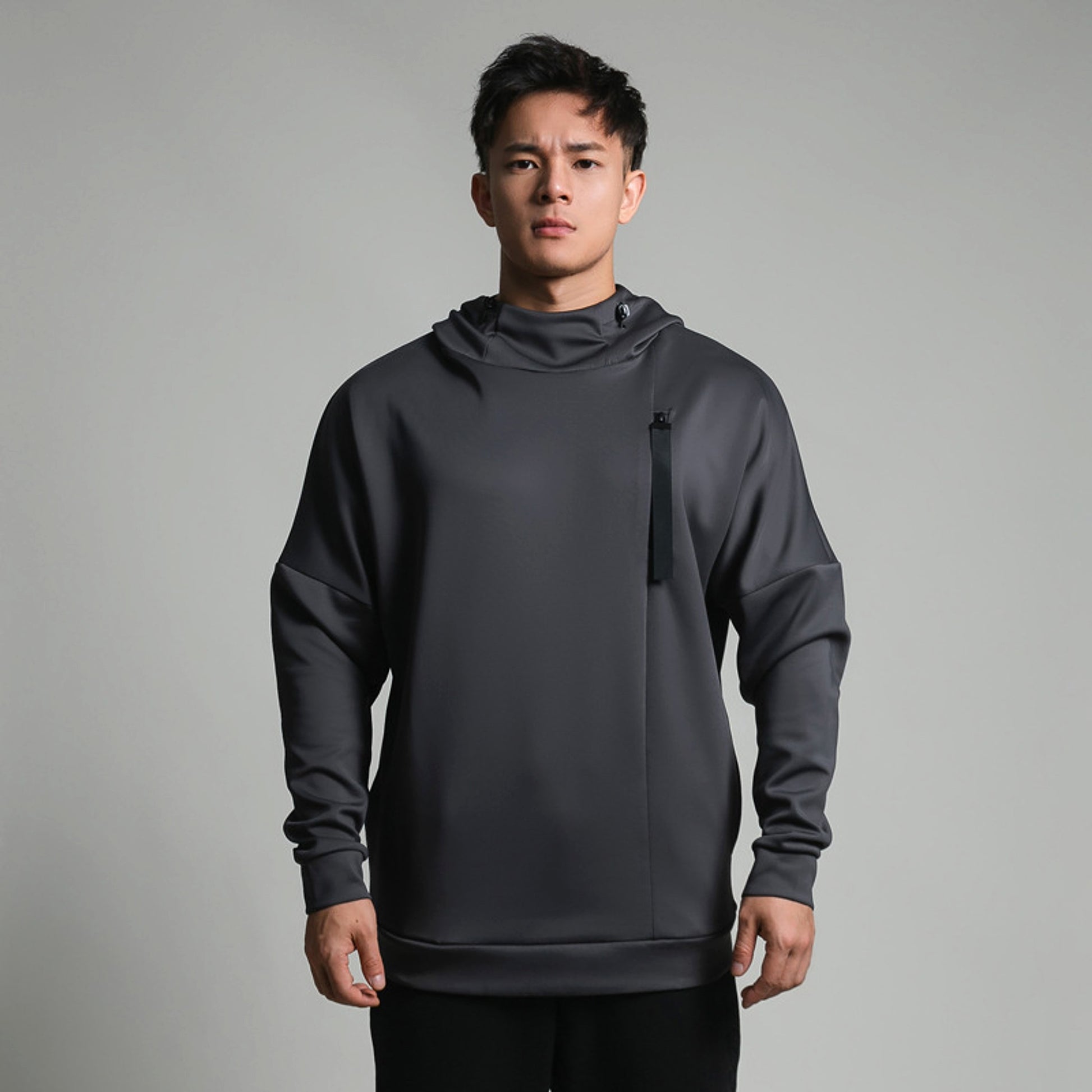 High Collar Sports Sweater For Men Loose - enhanced image 3