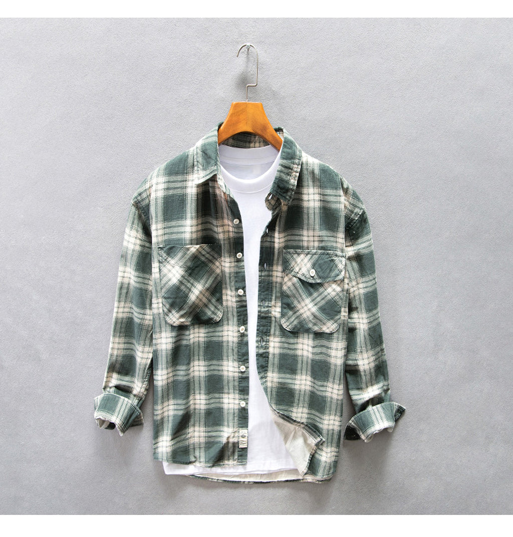 PlaidCraft™ – Pure Cotton Check Shirt for Men - enhanced image 3