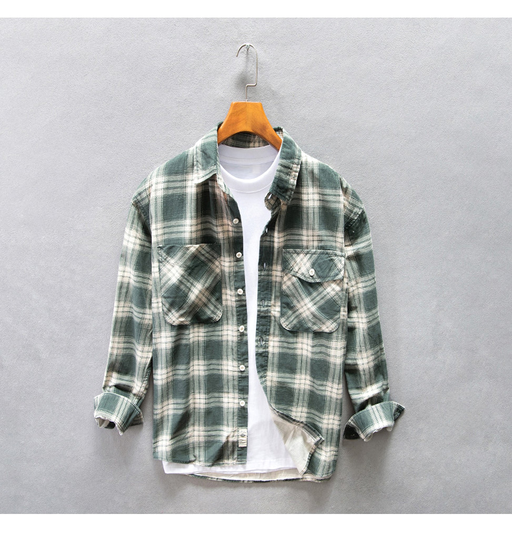 PlaidCraft™ – Pure Cotton Check Shirt for Men - enhanced image 3