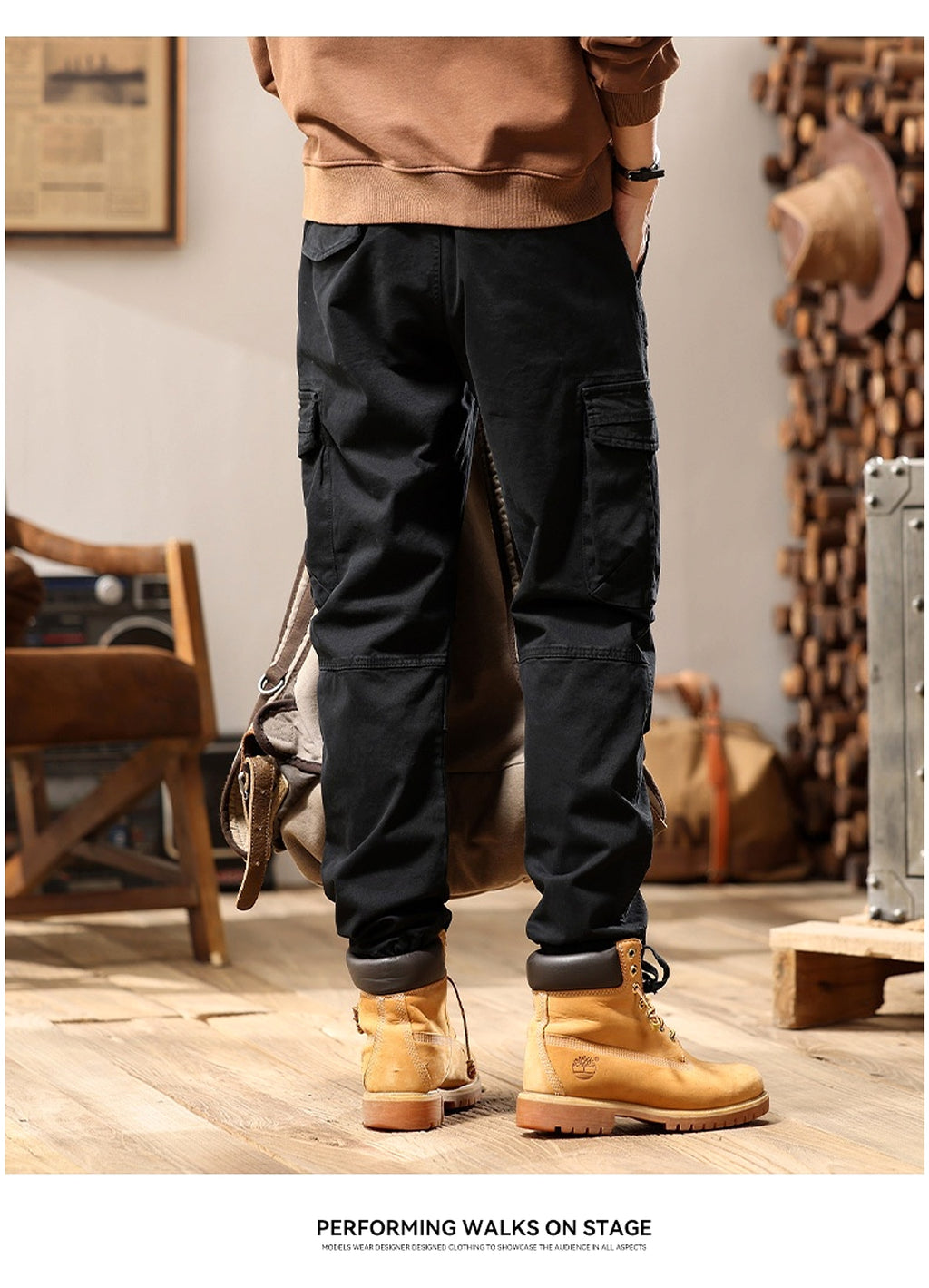 High Street Loose Functional Casual Pants Men - enhanced image 3