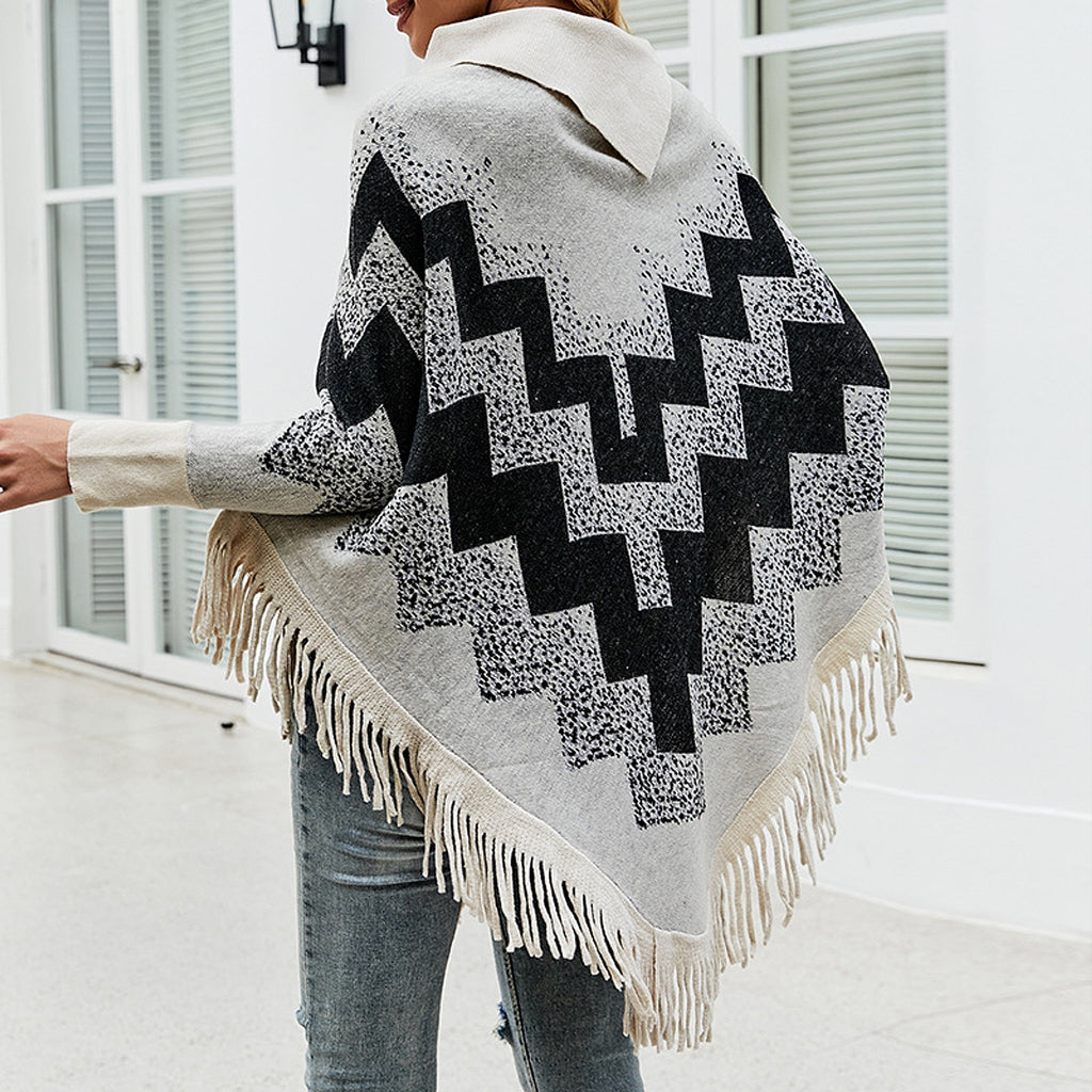 A.1 Ladies Casual Loose Knit Sweater Coat - enhanced image 3