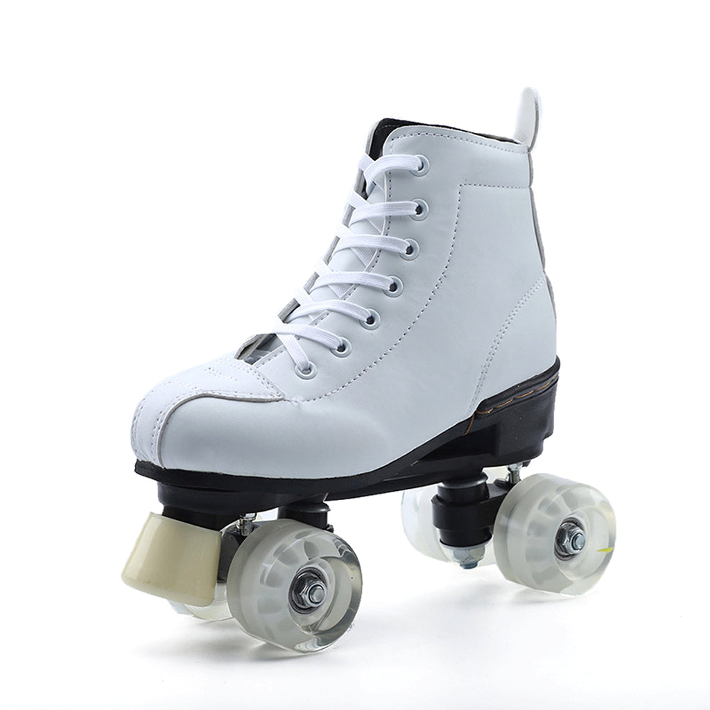 Leather Roller Blades Skates Camouflage Sneakers Flash Rollers - enhanced image 3