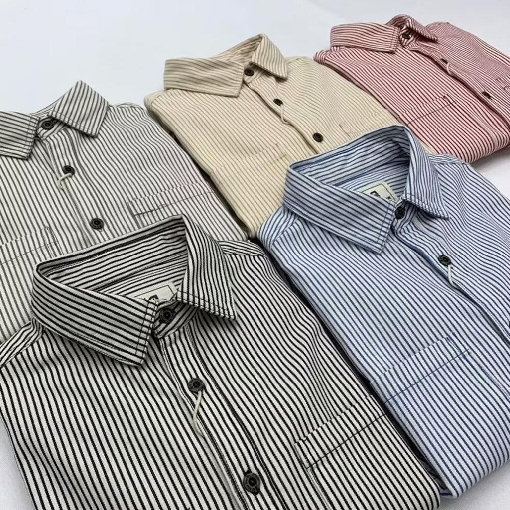 Letter Long Sleeve Loose Boys Summer Trendy All-match Casual DressShirt - enhanced image 3