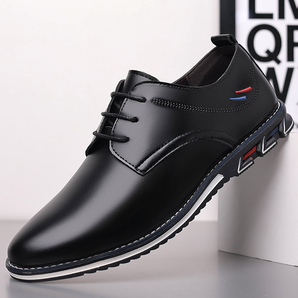Lightweight Casual Leather Shoes Men - enhanced image 3