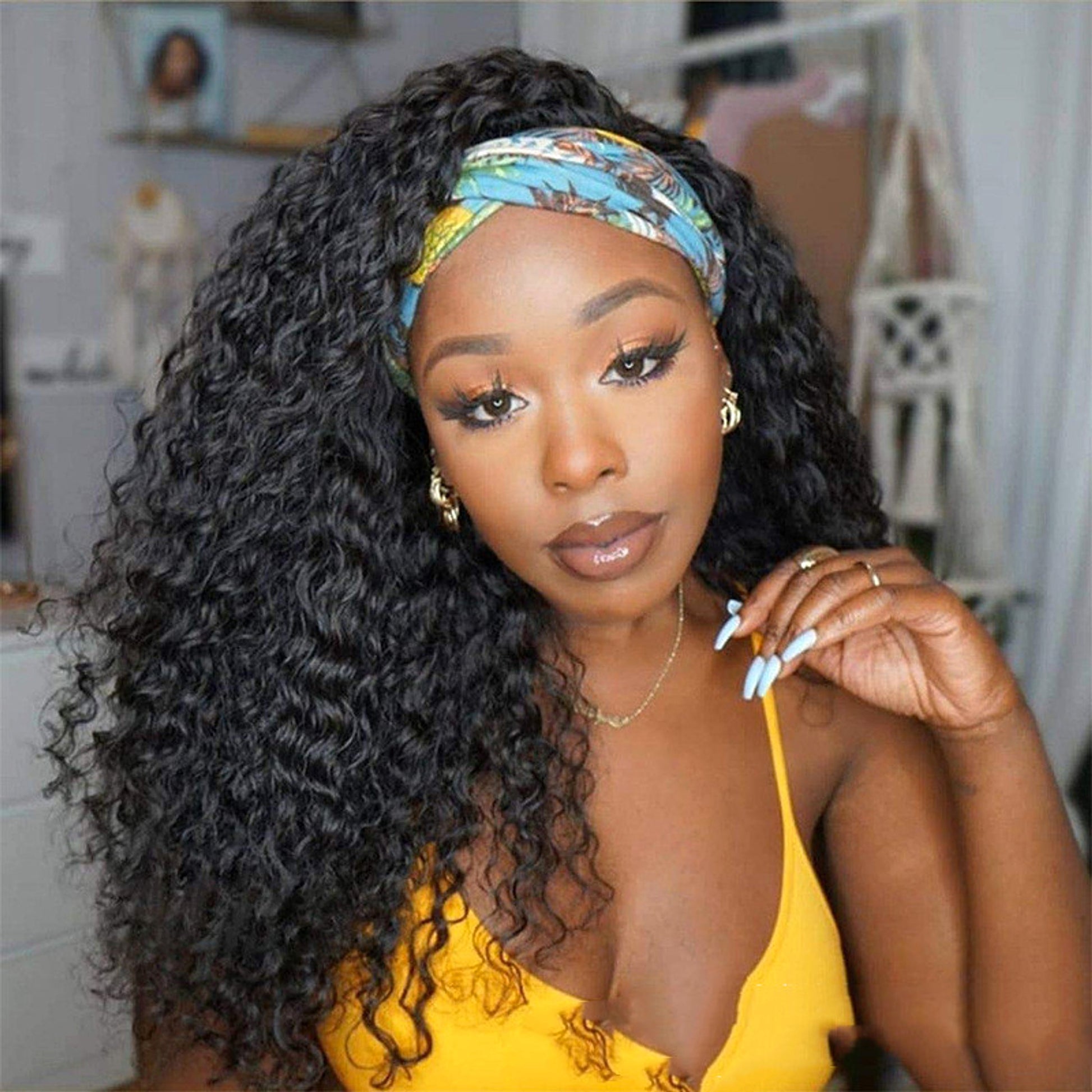 LuxeFlow Hair Natural Color Full Real Hair Wig Cover - enhanced image 3