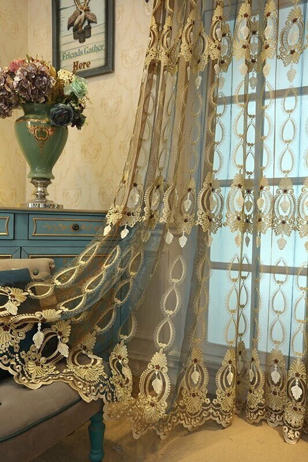 LuneluX™ – Embroidered Flannel Curtains – Palace Edition - enhanced image 3
