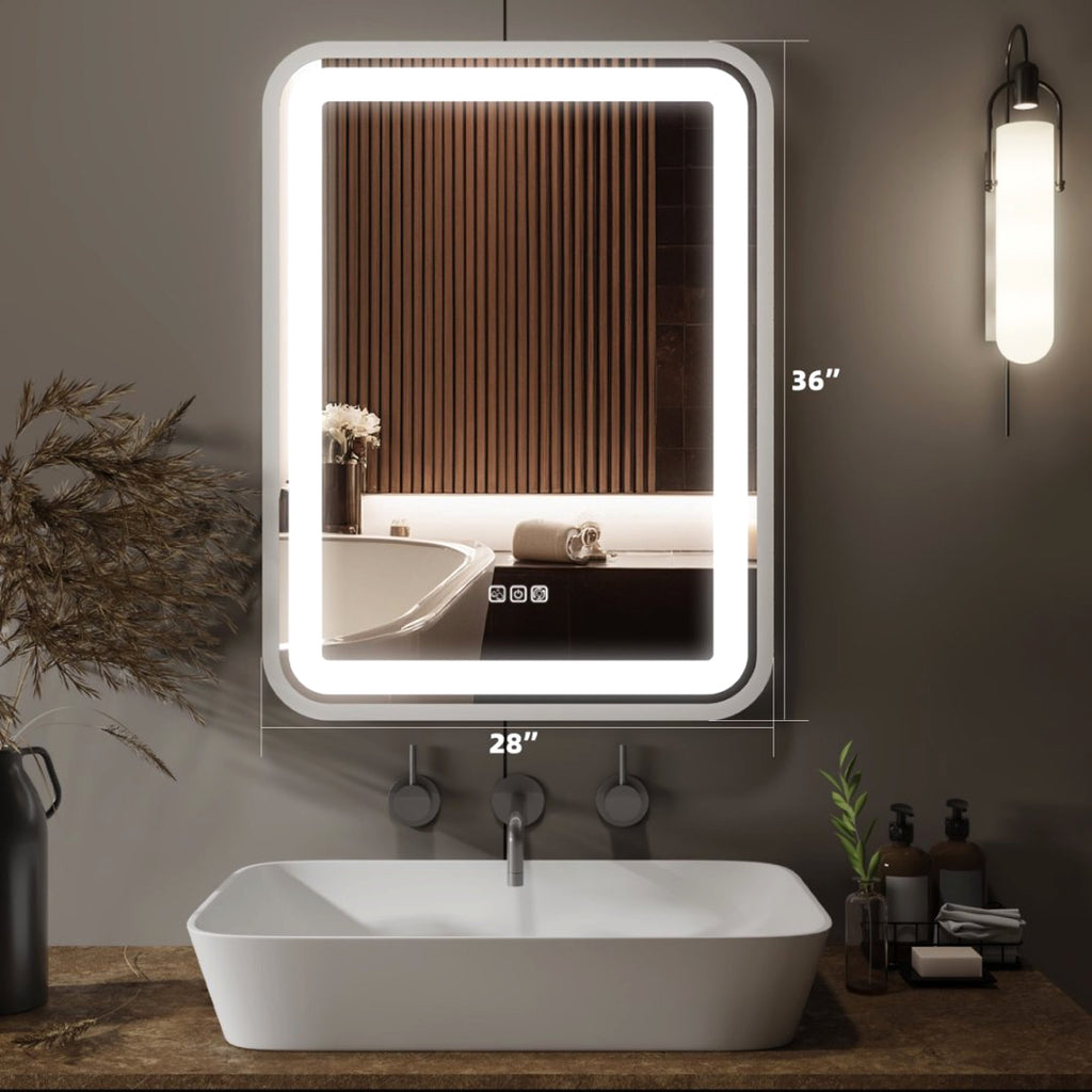 LuneluX_Home – Smart LED Bathroom Mirror with Anti-Fog & Touch Control (Vertical & Horizontal Mounting) - enhanced image 3