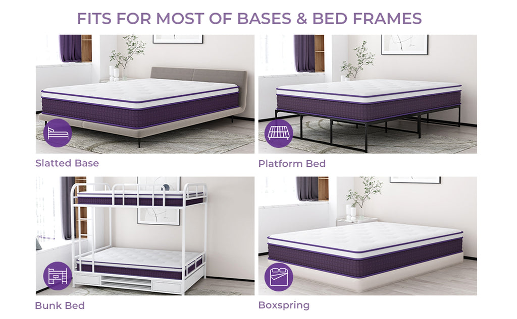 LuneluX_Sleep – 12-Inch Hybrid Mattress with Pocket Springs | Medium Soft | Boxed Comfort - enhanced image 3