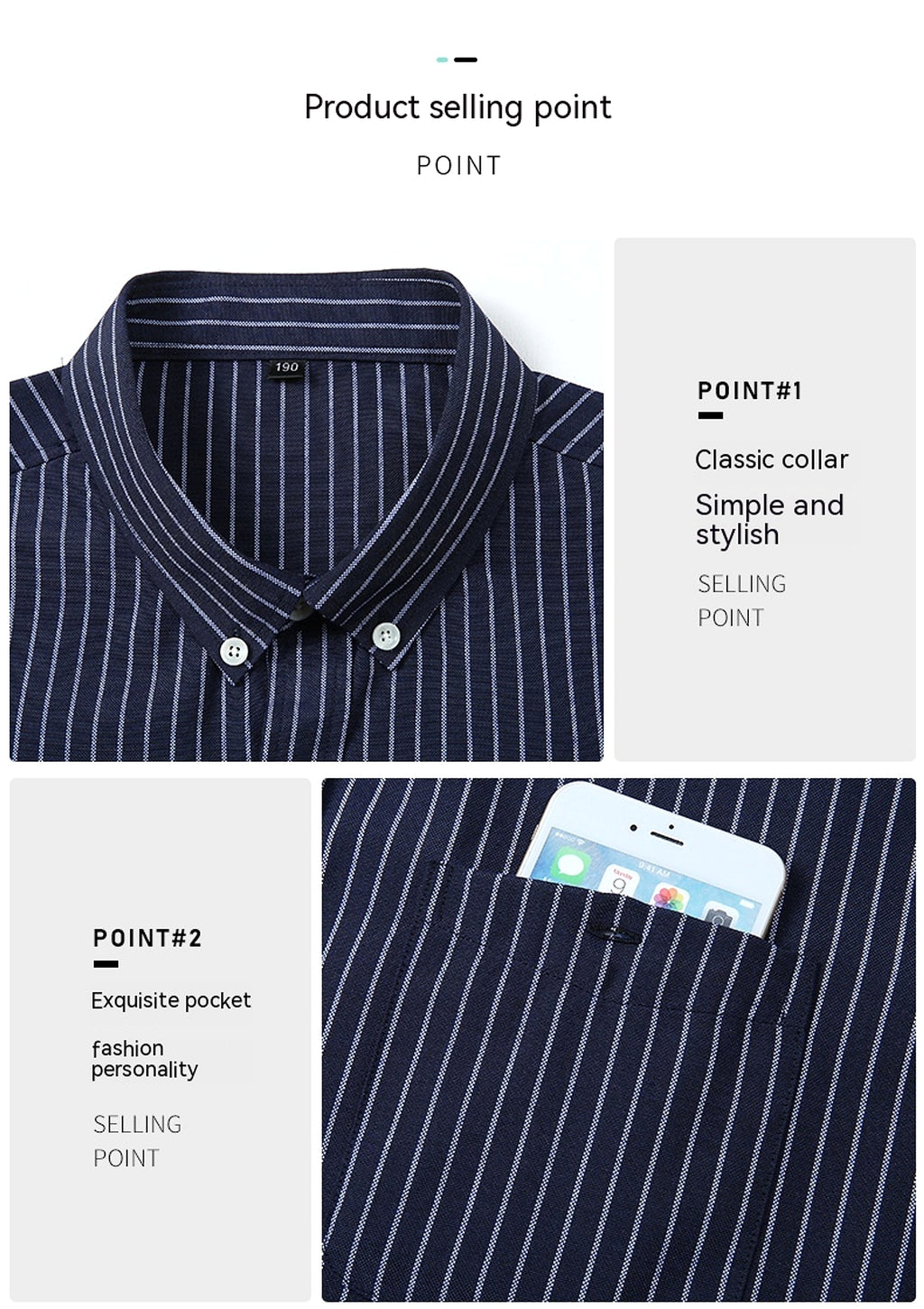 Men Business Trends Cotton Long Sleeve DressShirt - enhanced image 3