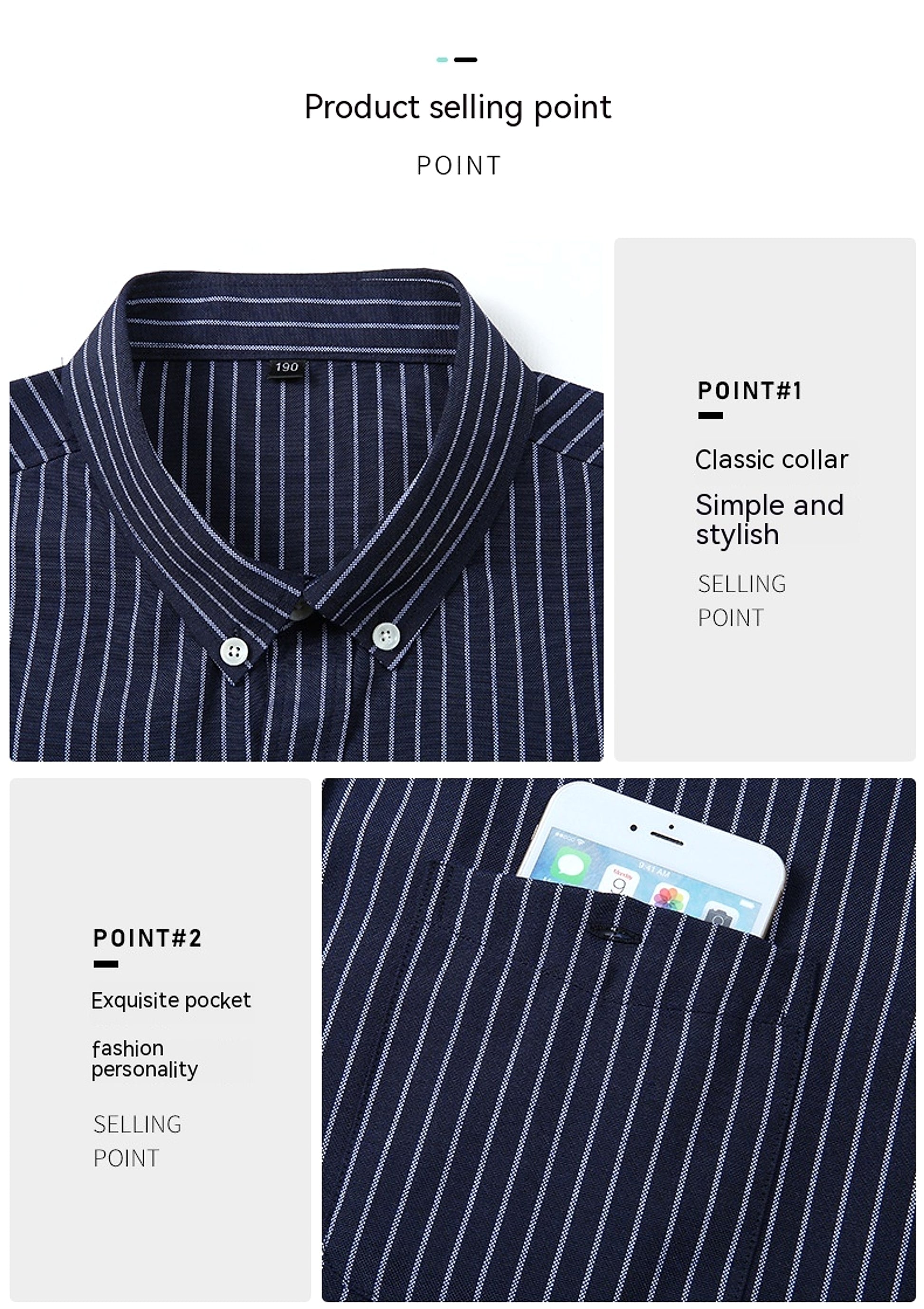 Men Business Trends Cotton Long Sleeve DressShirt - enhanced image 3